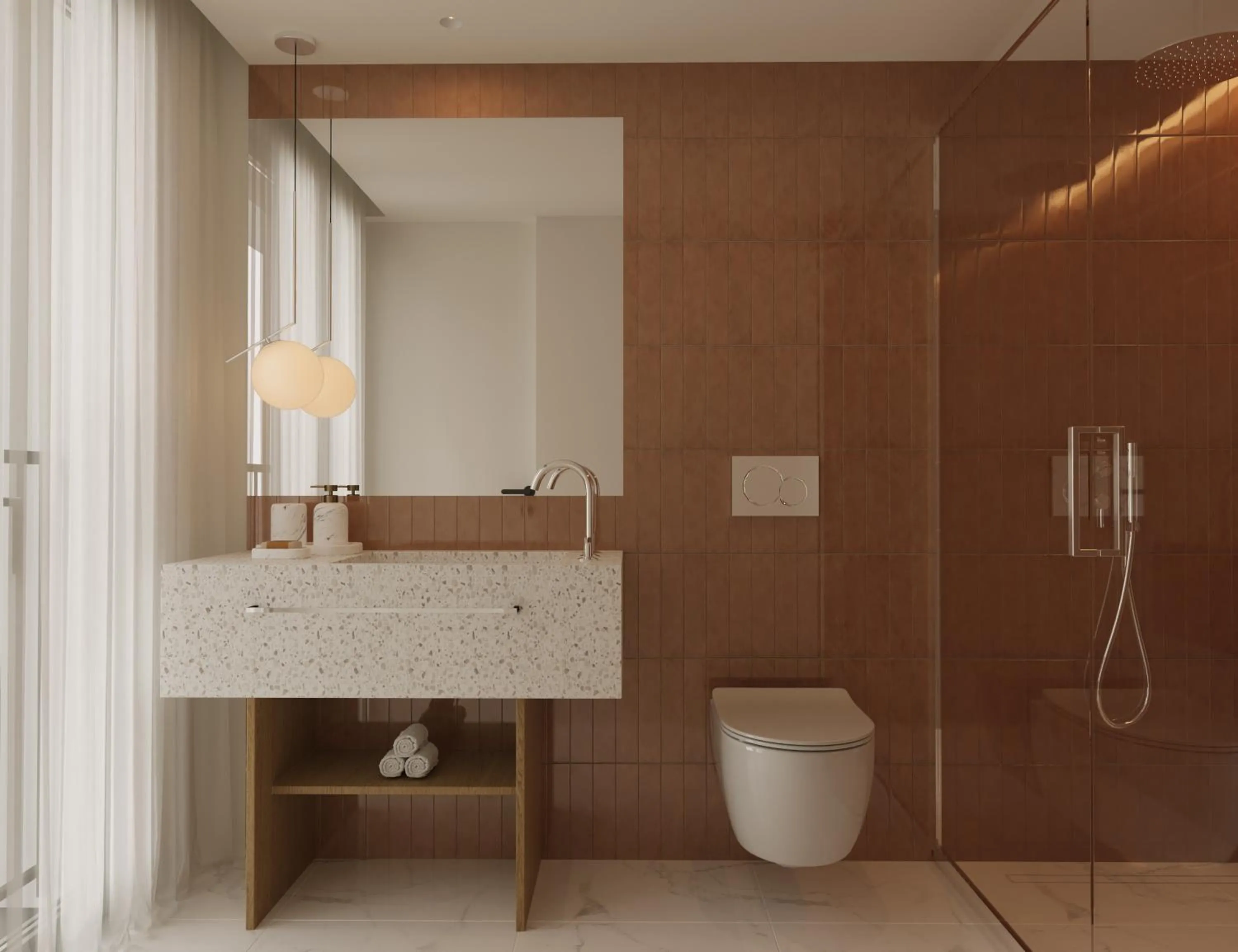 Bathroom in Bellen Athens Ηotel