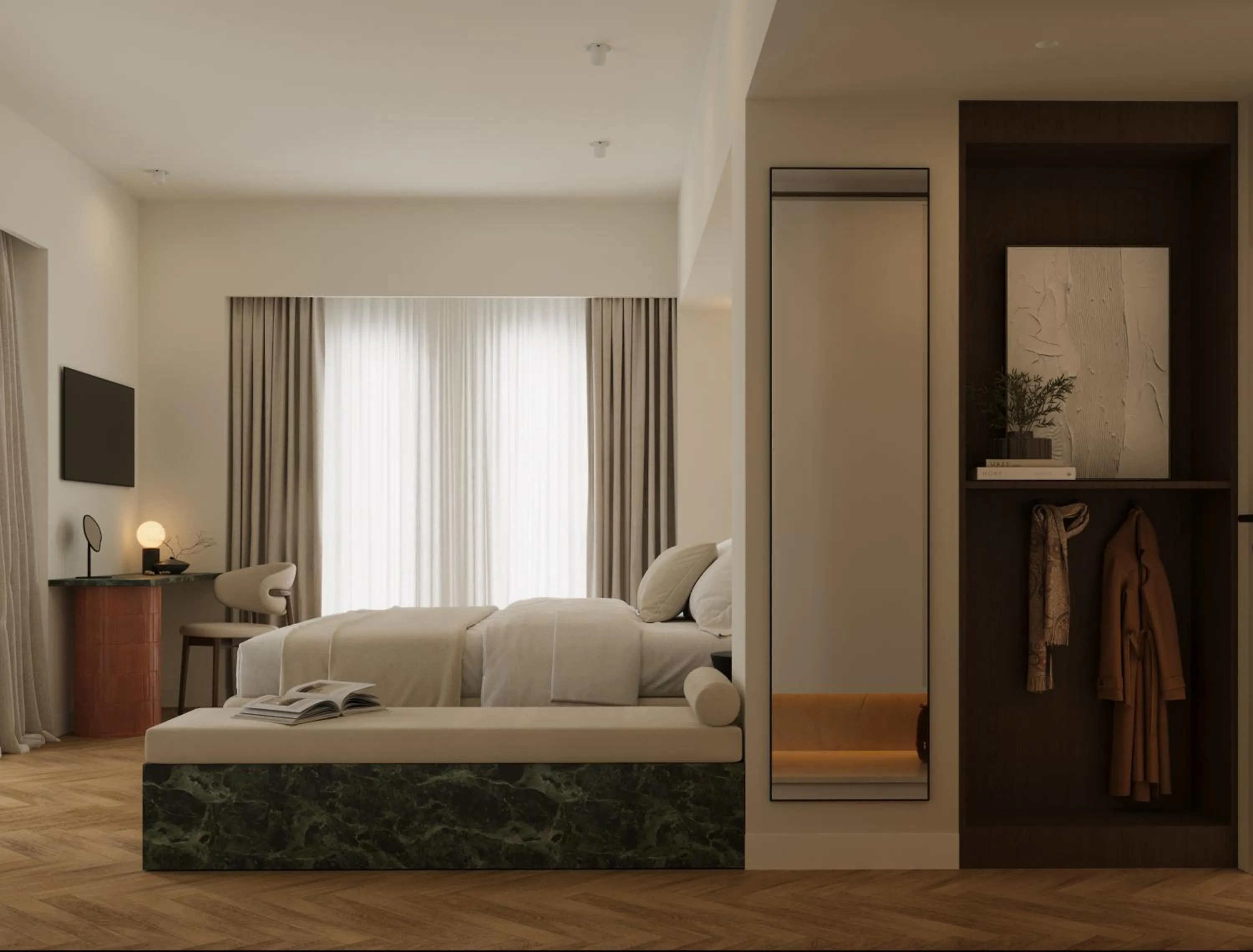 Bedroom, Bed in Bellen Athens Ηotel