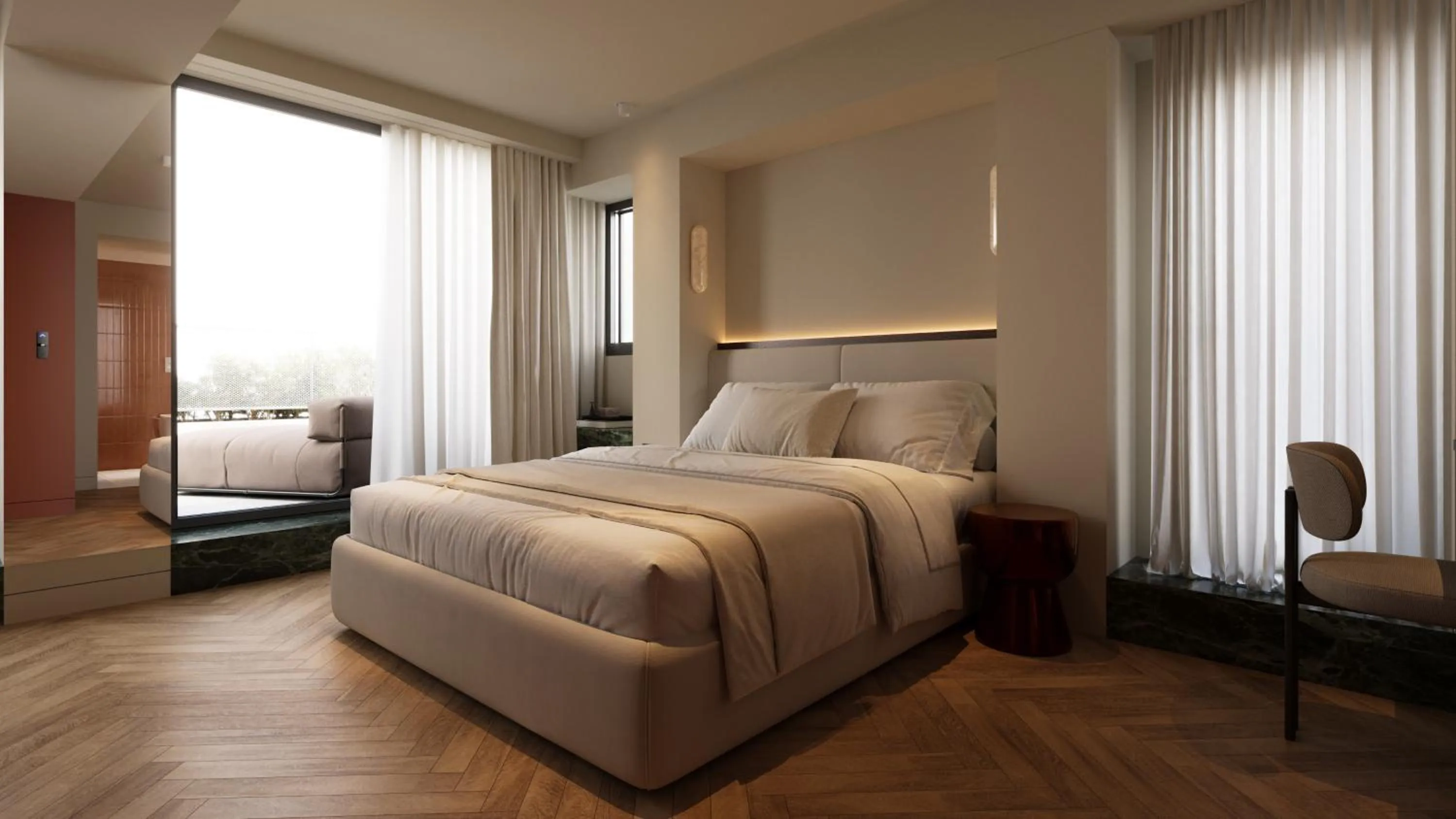 Bedroom, Bed in Bellen Athens Ηotel