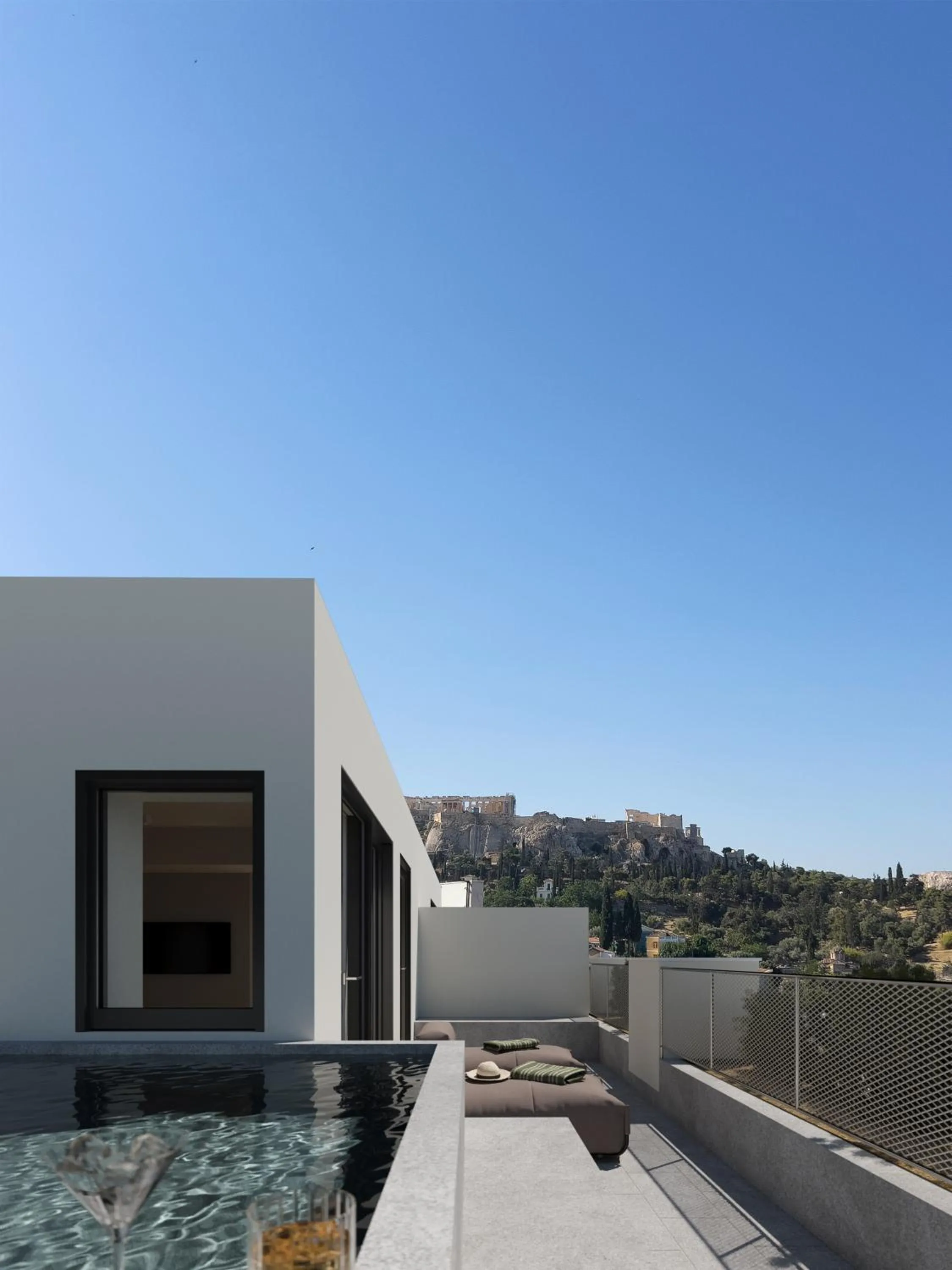 Balcony/Terrace in Bellen Athens Ηotel