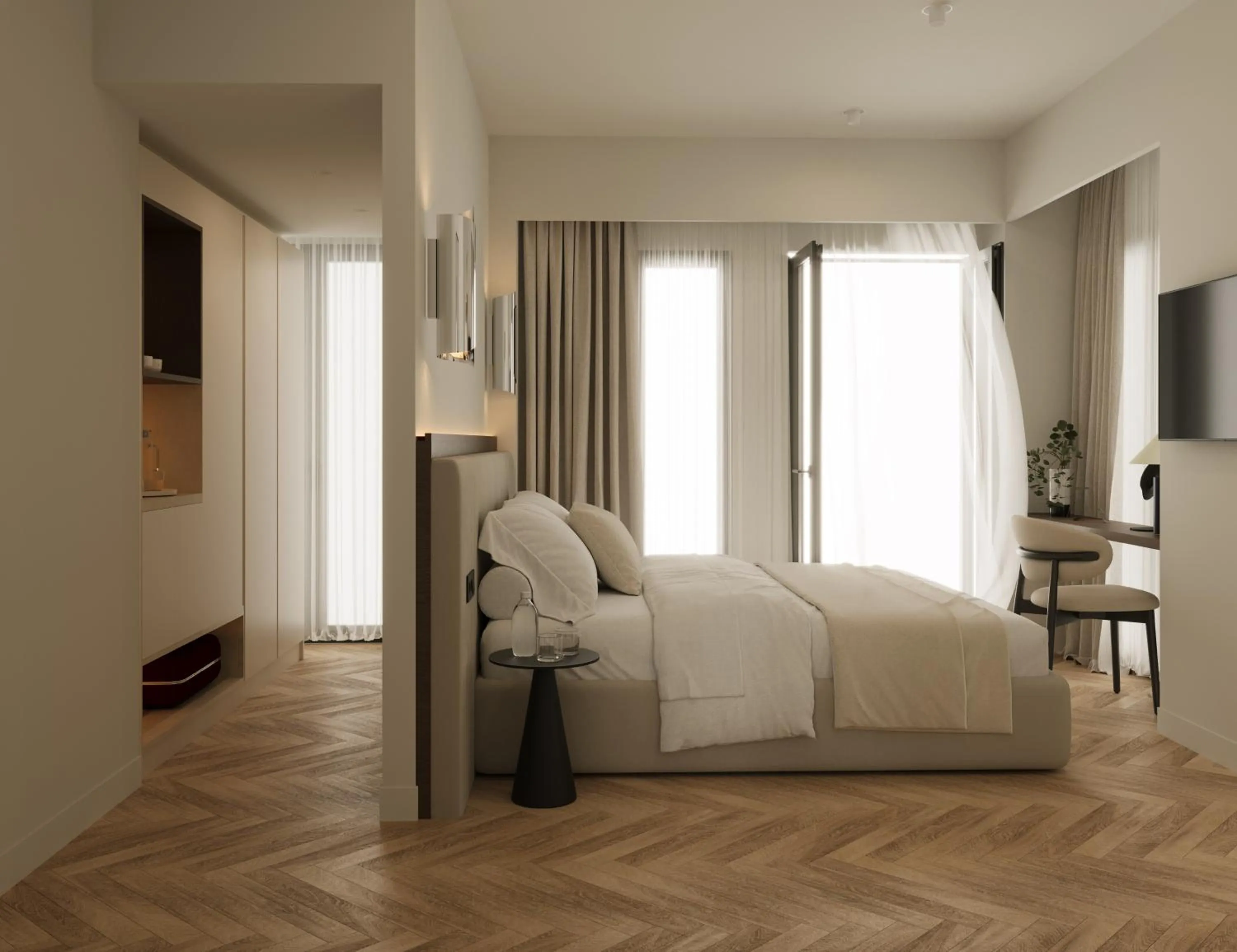 Bedroom, Bed in Bellen Athens Ηotel