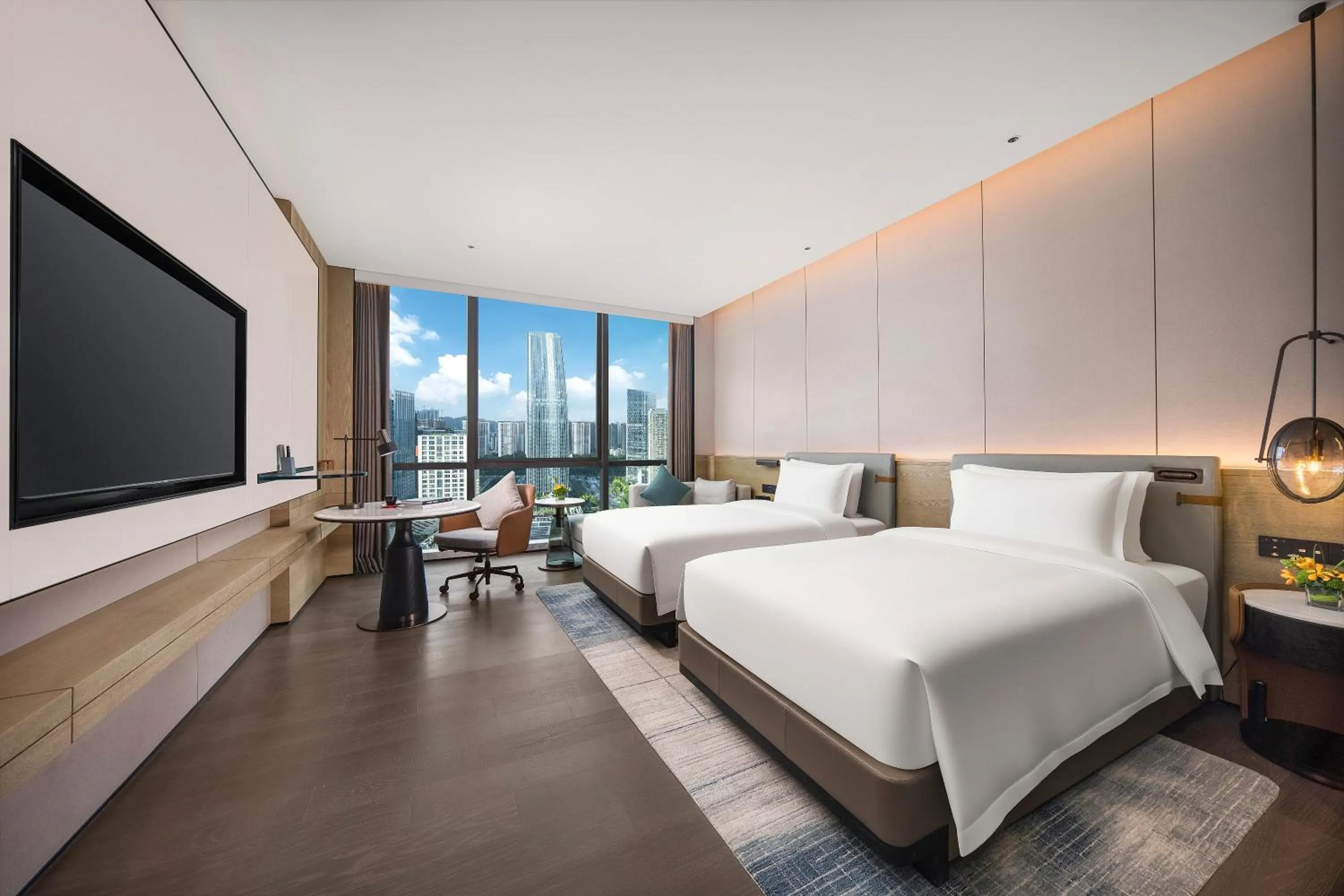 Bedroom in Wyndham Grand Shenzhen Guangming