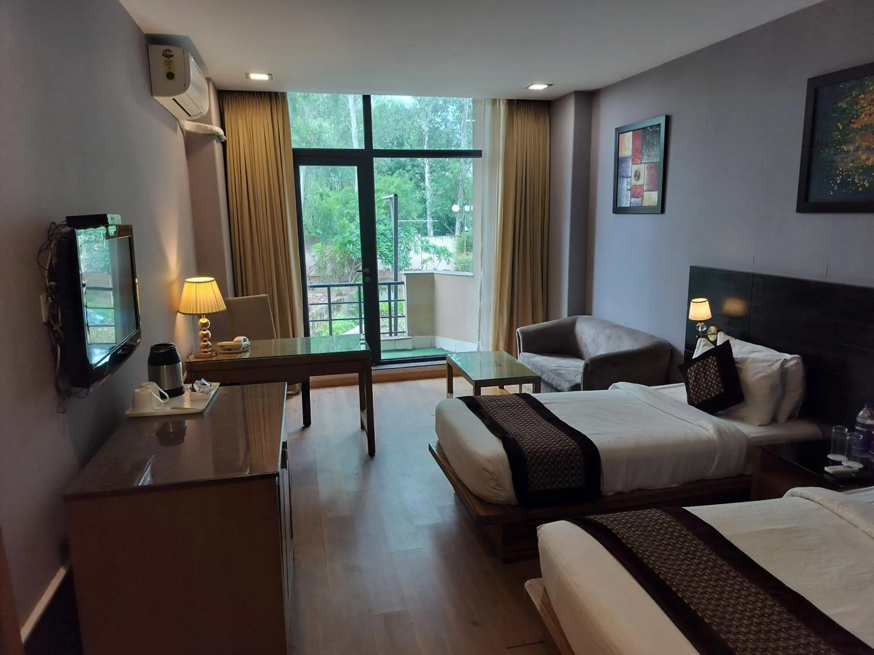 Deluxe Double or Twin Room with Balcony - single occupancy in Stellar Resorts By Bel-La Monde, Rajokri, Near IGI Airport, Delhi Deluxe Double or Twin Room with Balcony - single occupancy in Stellar Resorts By Bel-La Monde, Rajokri, Near IGI Airport, Delhi