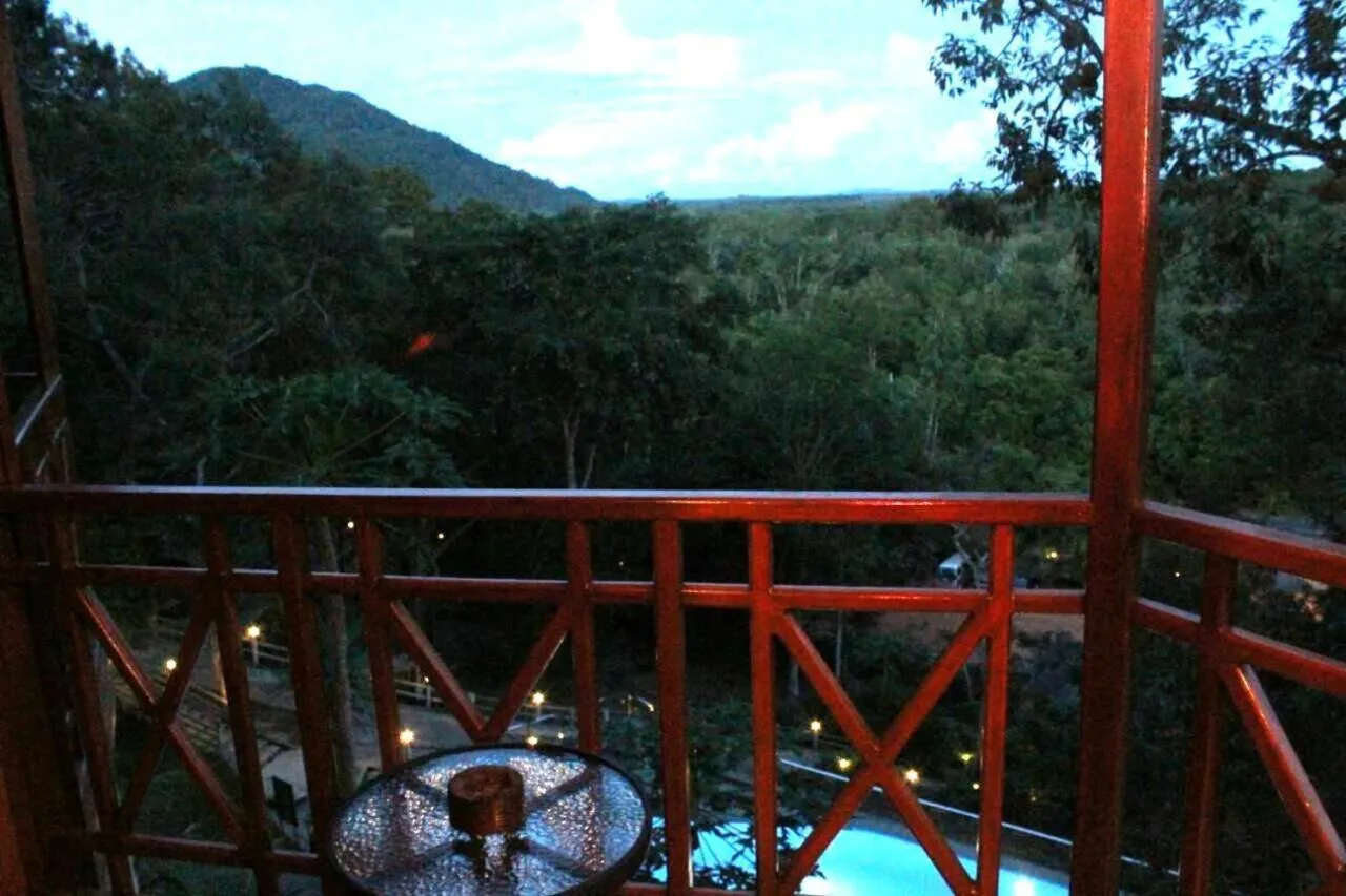 Balcony/Terrace in de Bintan Villa
