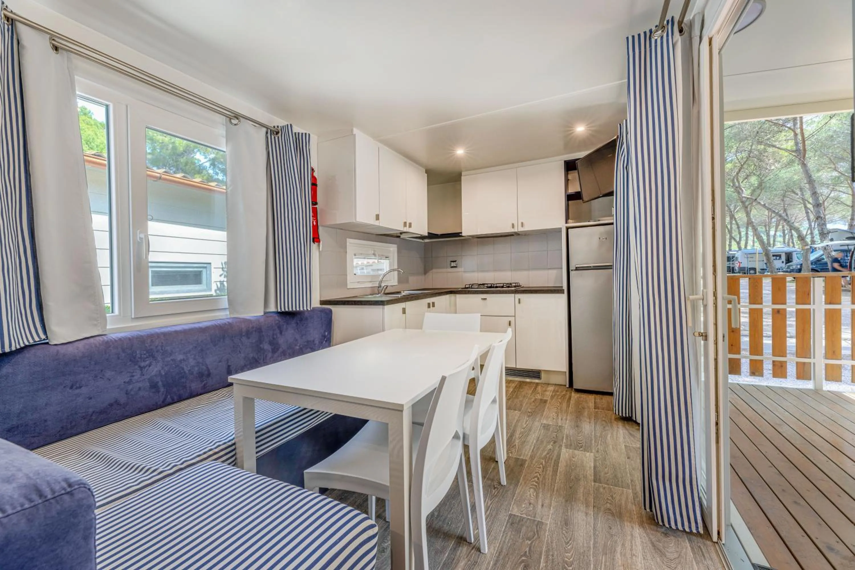 Kitchen or kitchenette in Camping Village Le Calanchiole