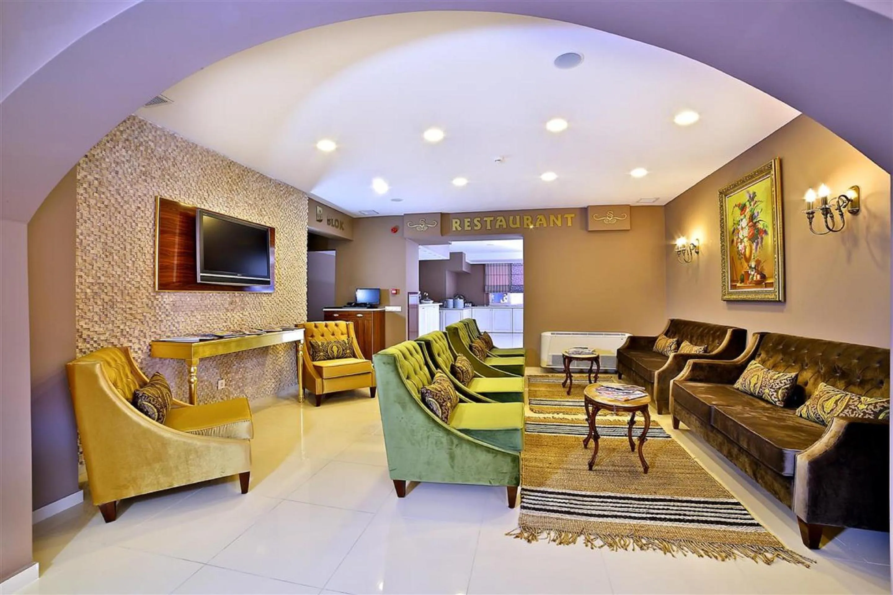 Seating area in The Hera Premium Hotels