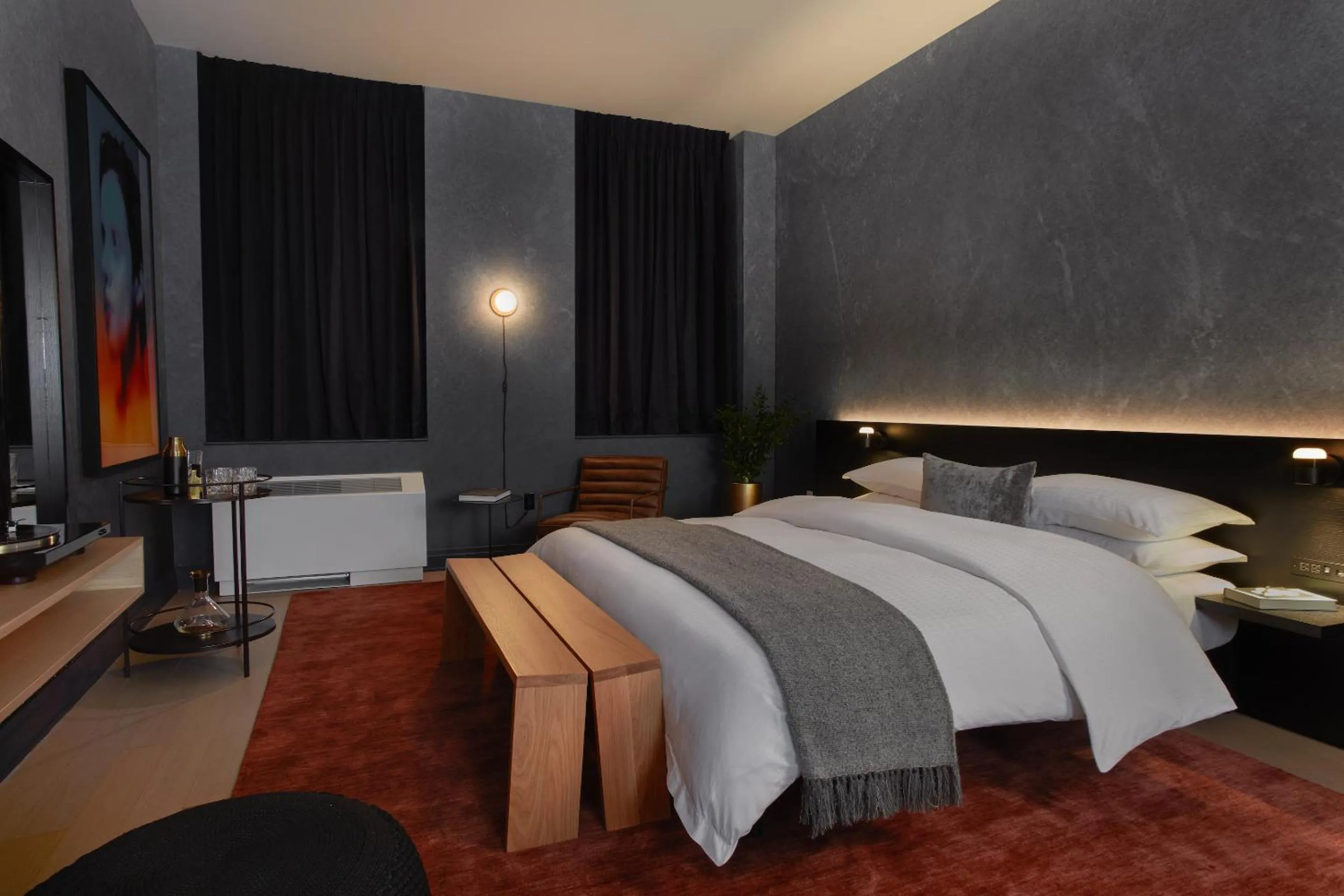 Bed in Mint House 70 Pine by Kasa