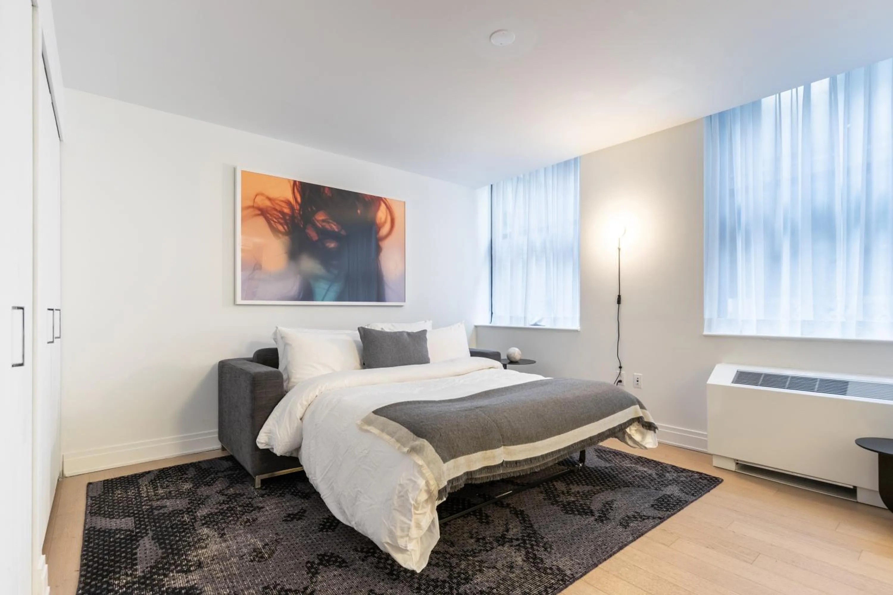 Living room, Bed in Mint House at 70 Pine