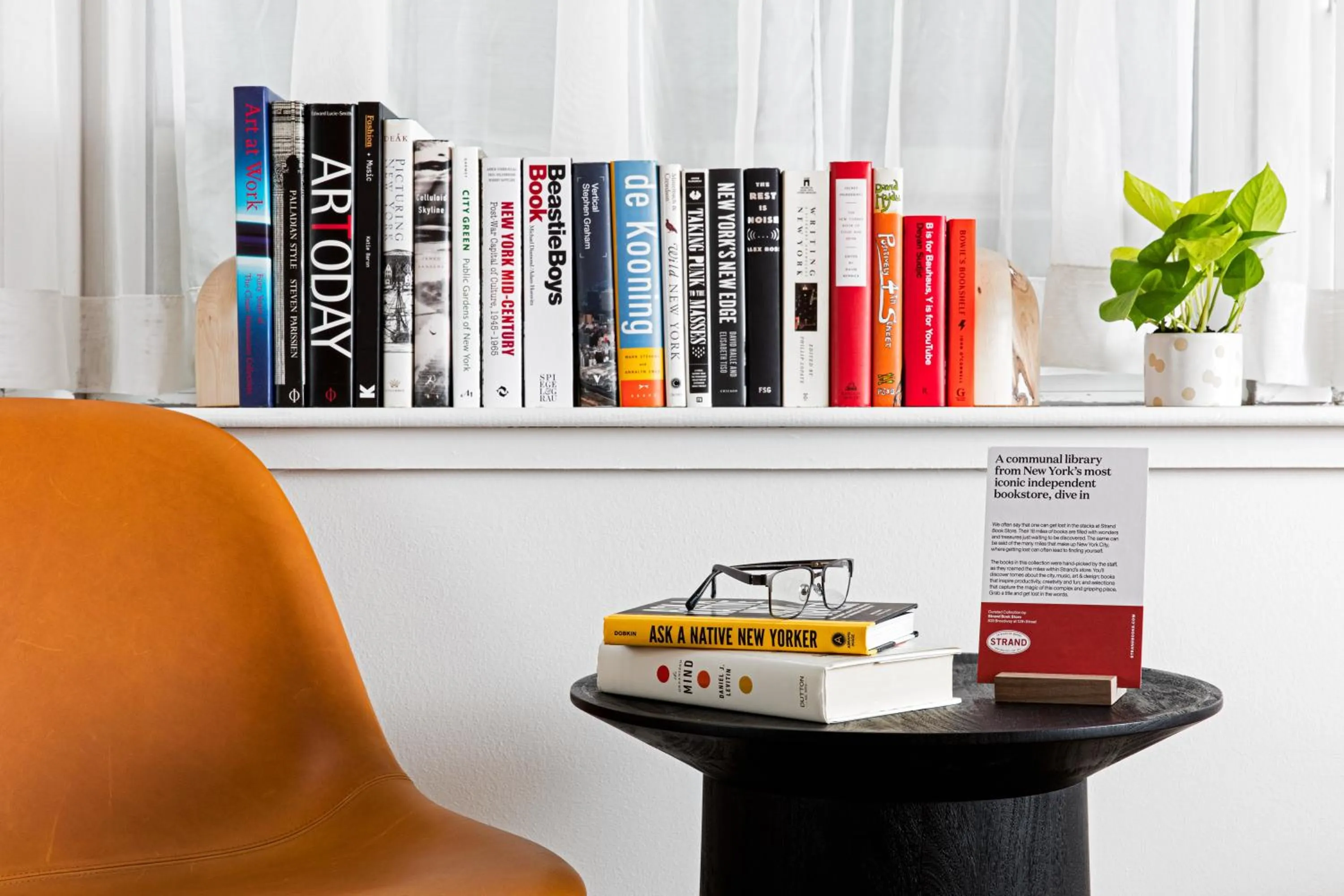 Library in Mint House at 70 Pine