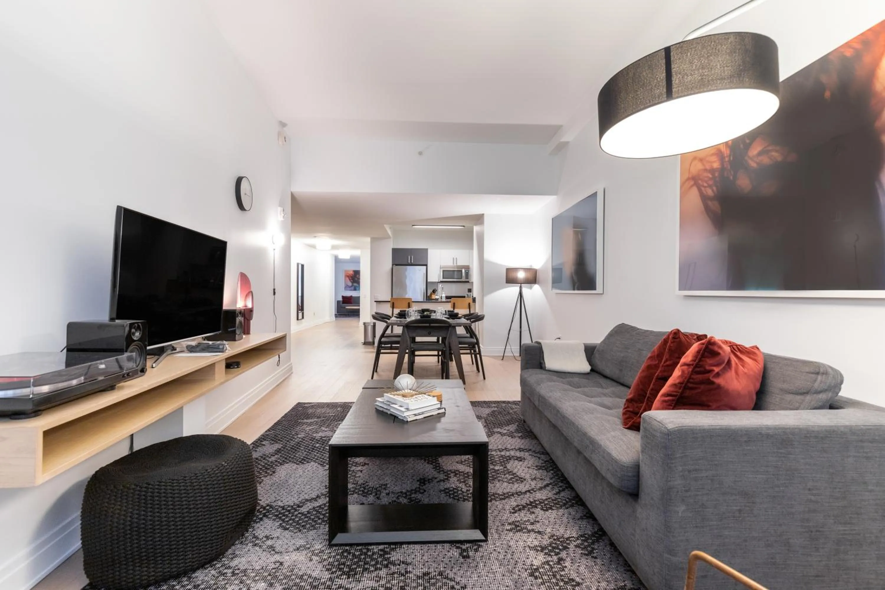 Living room in Mint House at 70 Pine