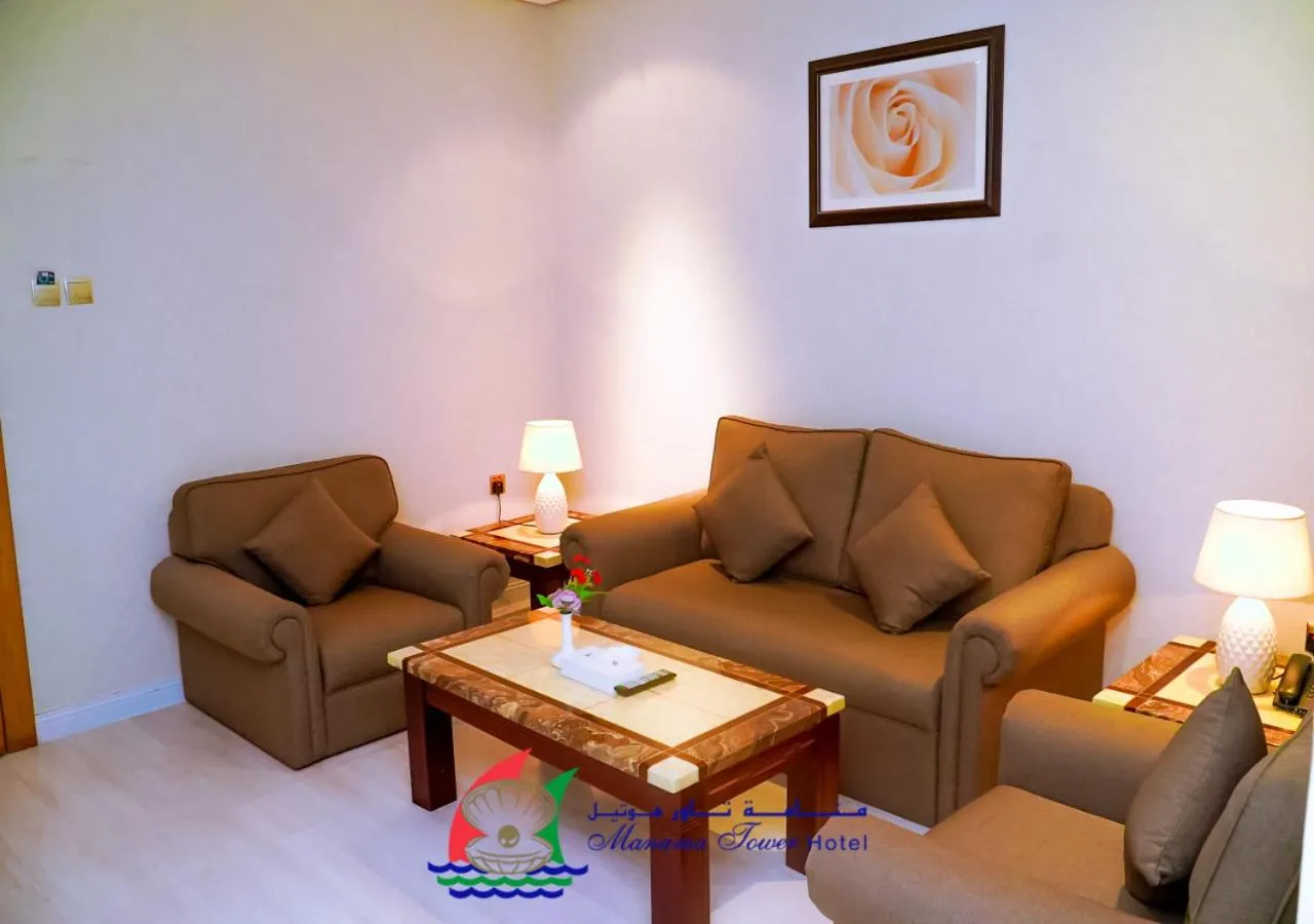 Seating area in Manama Tower Hotel