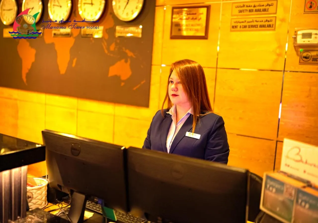 Lobby or reception in Manama Tower Hotel