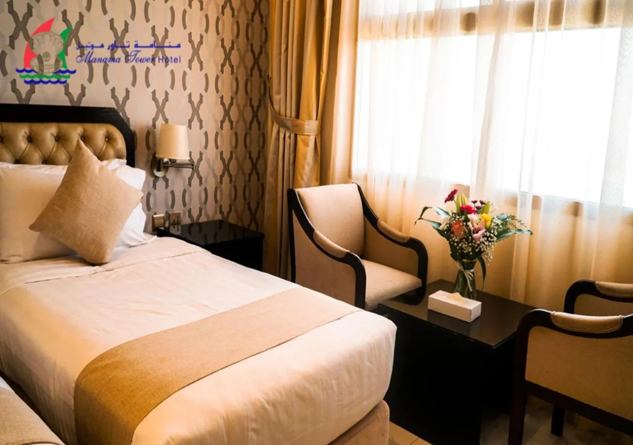 Bed in Manama Tower Hotel