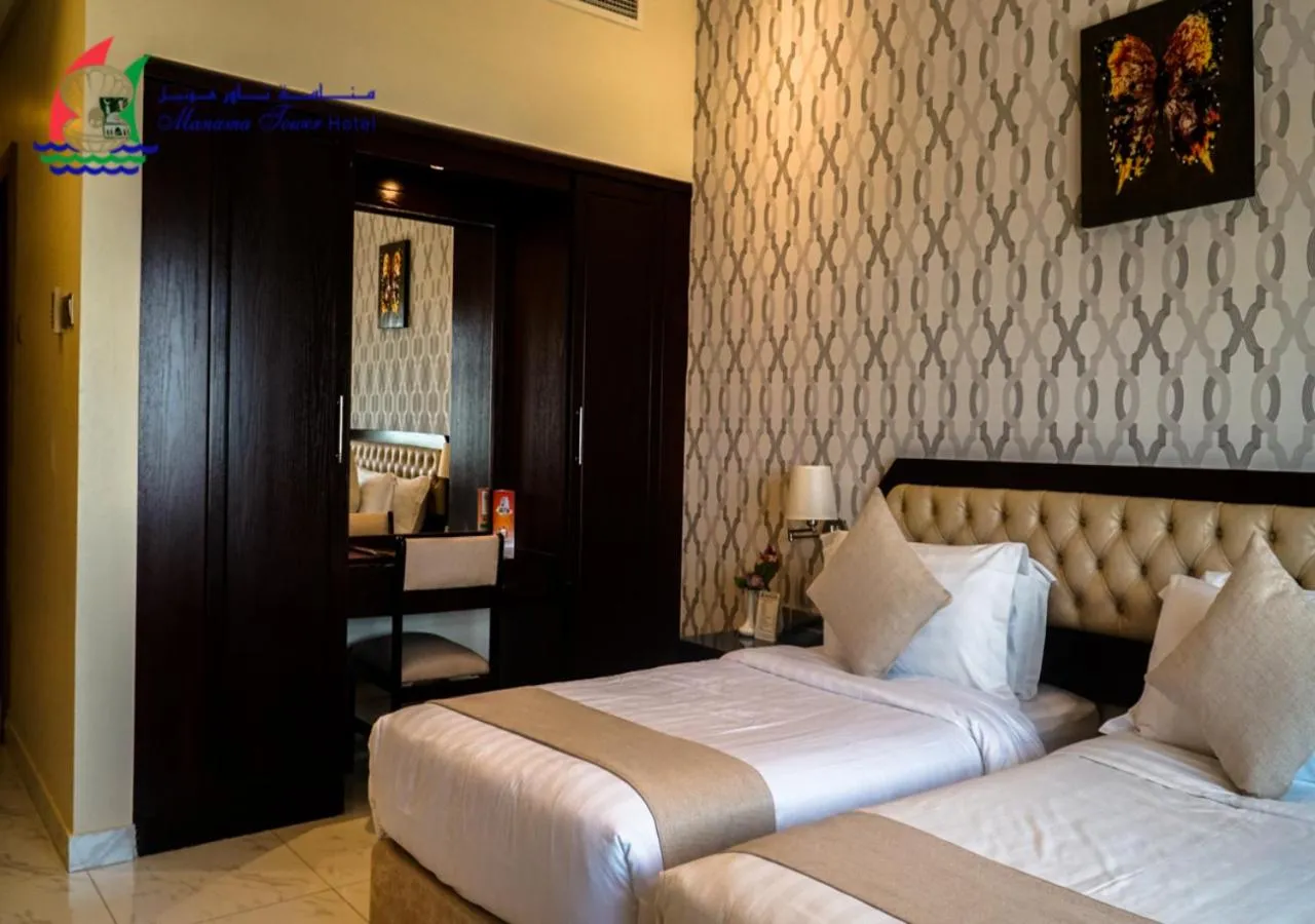 Bed in Manama Tower Hotel