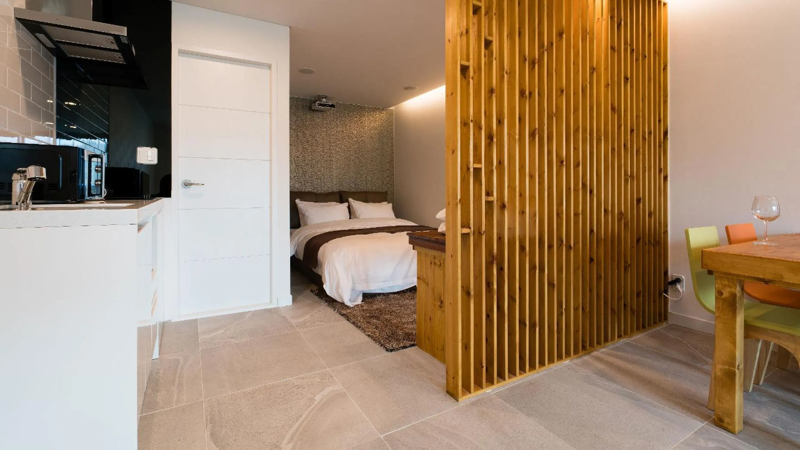 Bed in W Jiwoo Resort