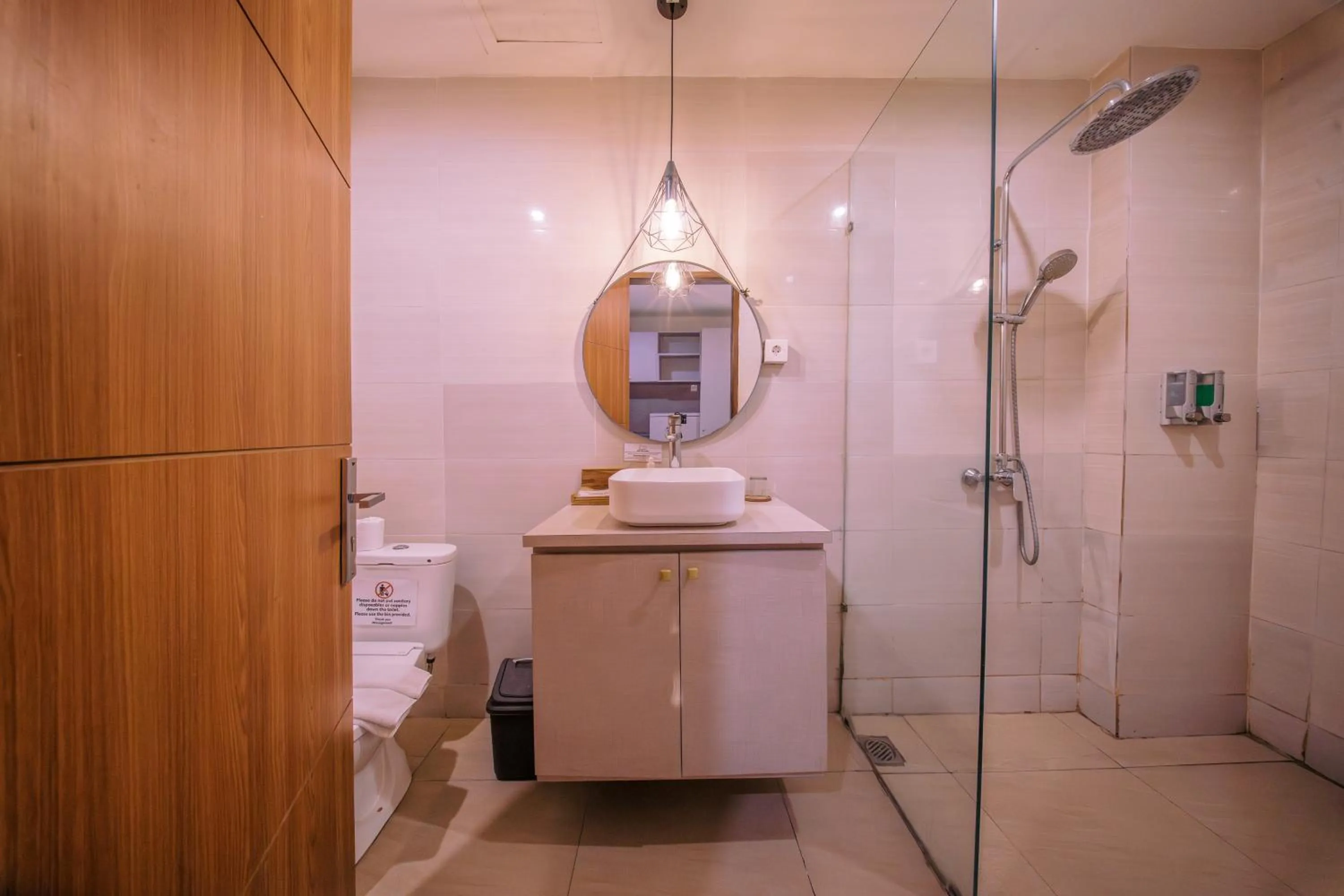 Shower in Abian Harmony Hotel