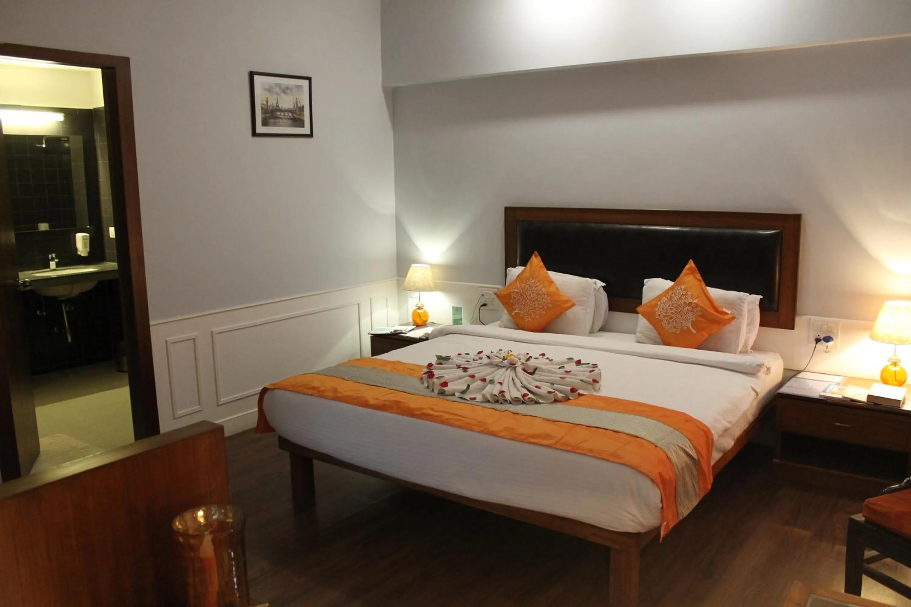 Bed in Krishna Inn - Royal Hotels