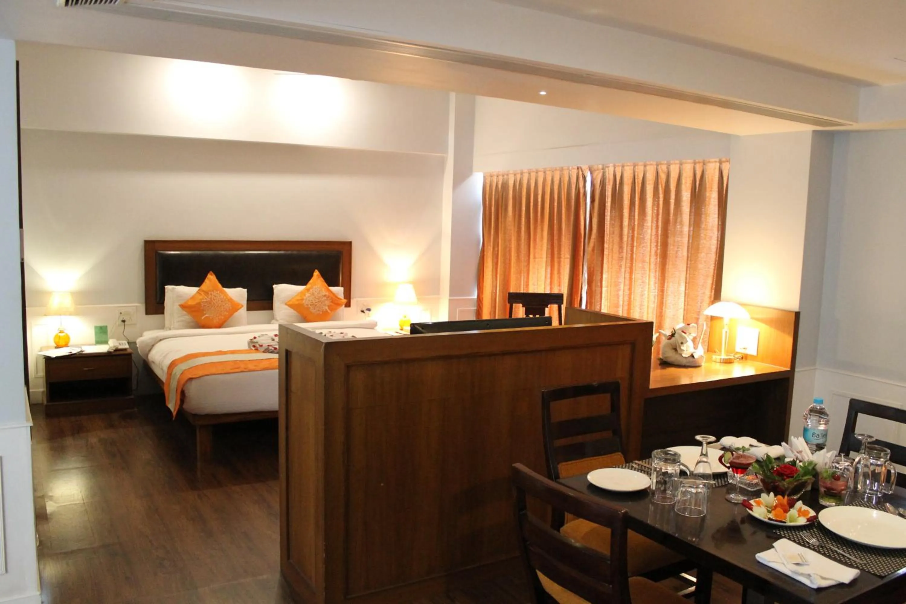 Photo of the whole room, Bed in Krishna Inn - Royal Hotels