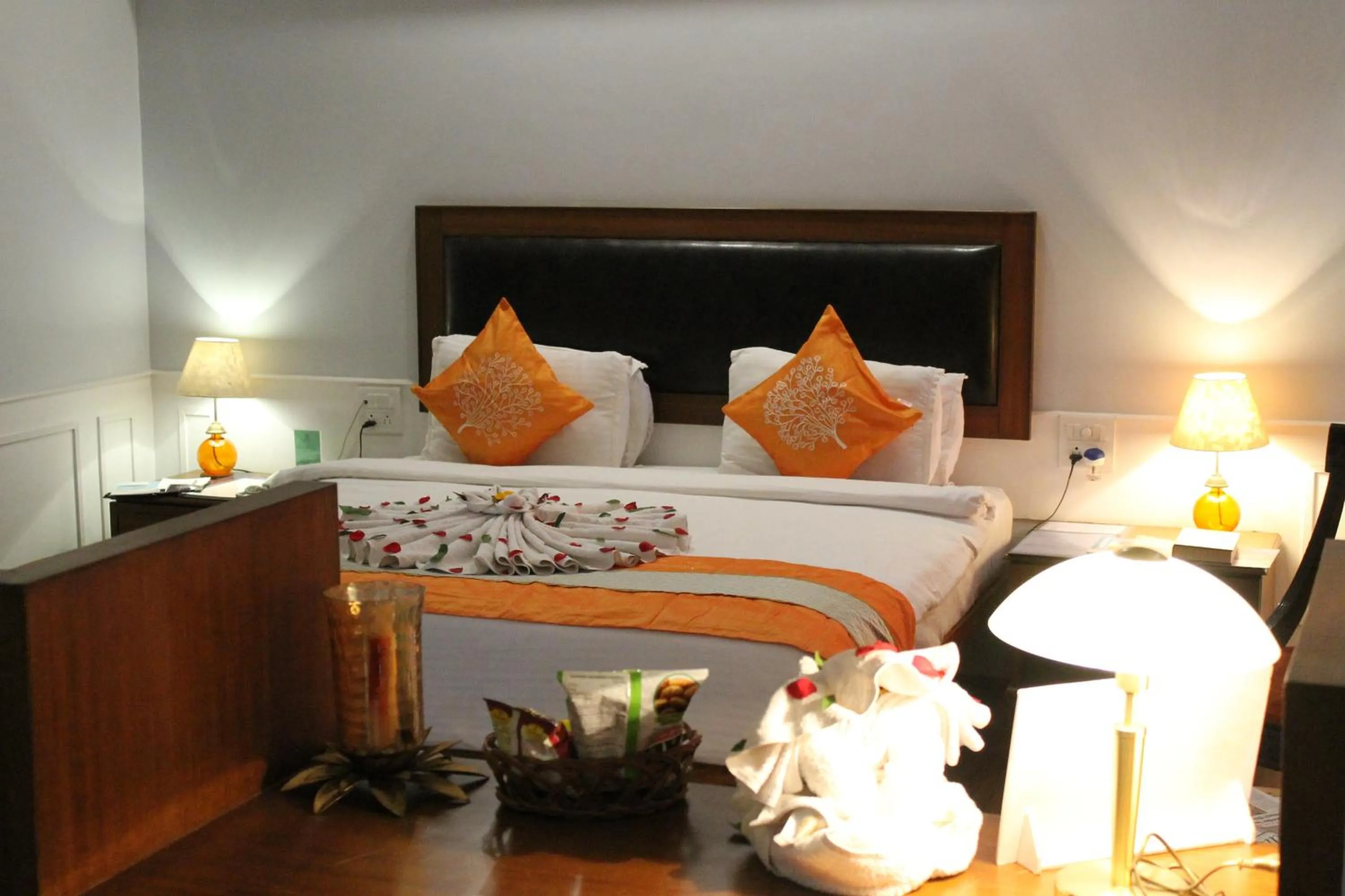 Bedroom, Bed in Krishna Inn - Royal Hotels