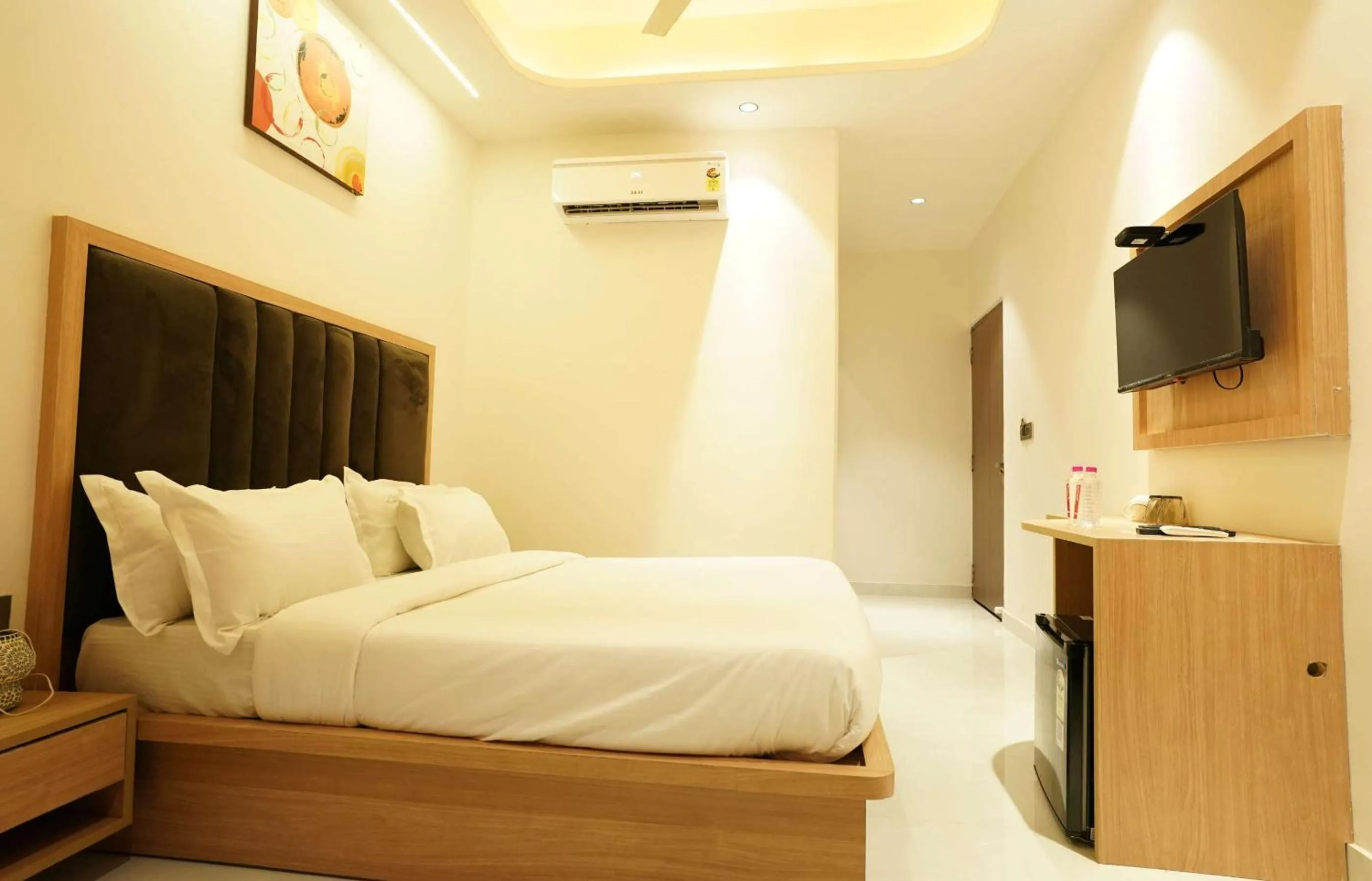 Bed in HOTEL V Inn STUDIO