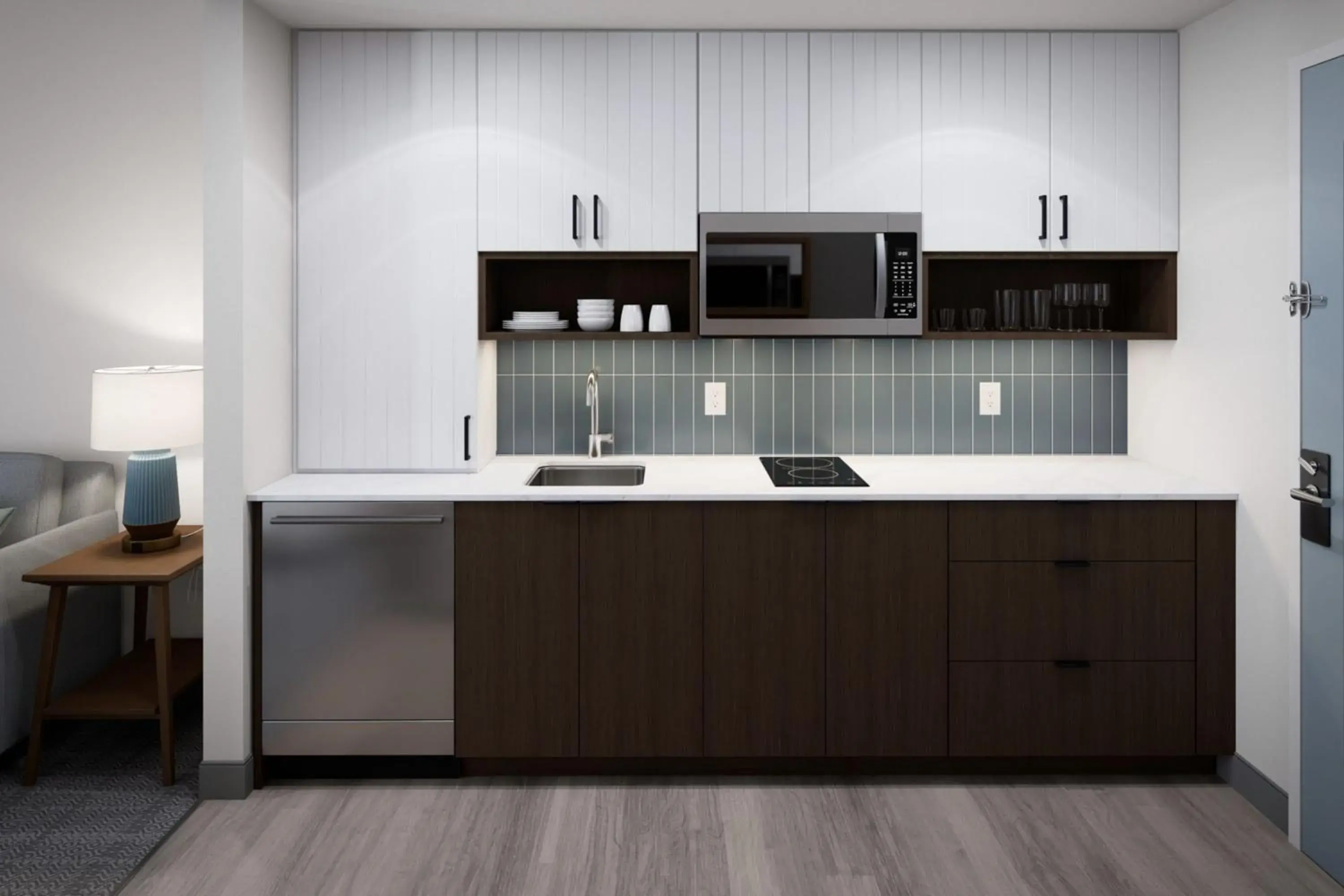 Studio King Suite with Walk-In Shower in Staybridge Suites Aurora East by IHG Studio King Suite with Walk-In Shower in Staybridge Suites Aurora East by IHG