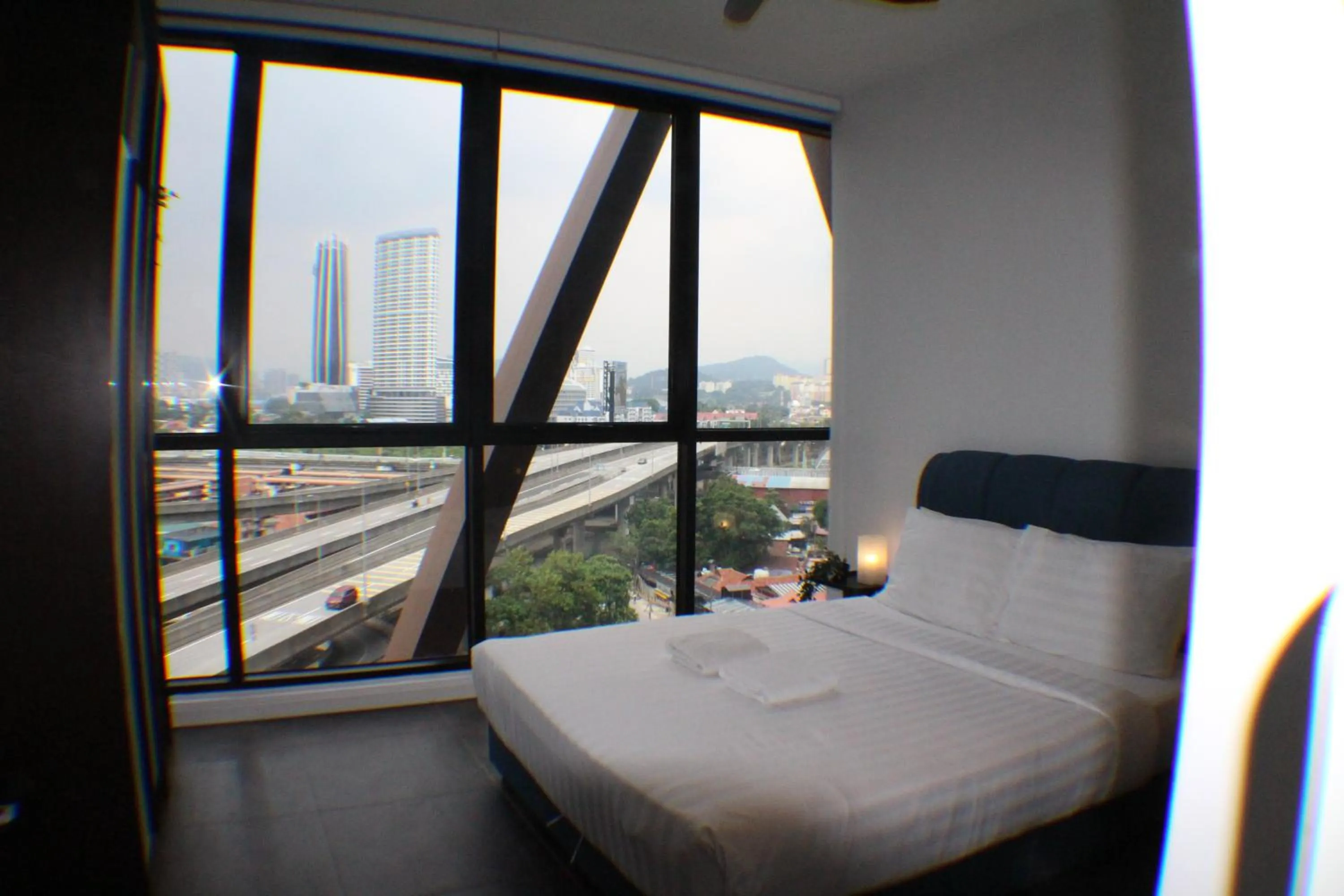 View (from property/room), Bed in Scarletz Service Suites KLCC