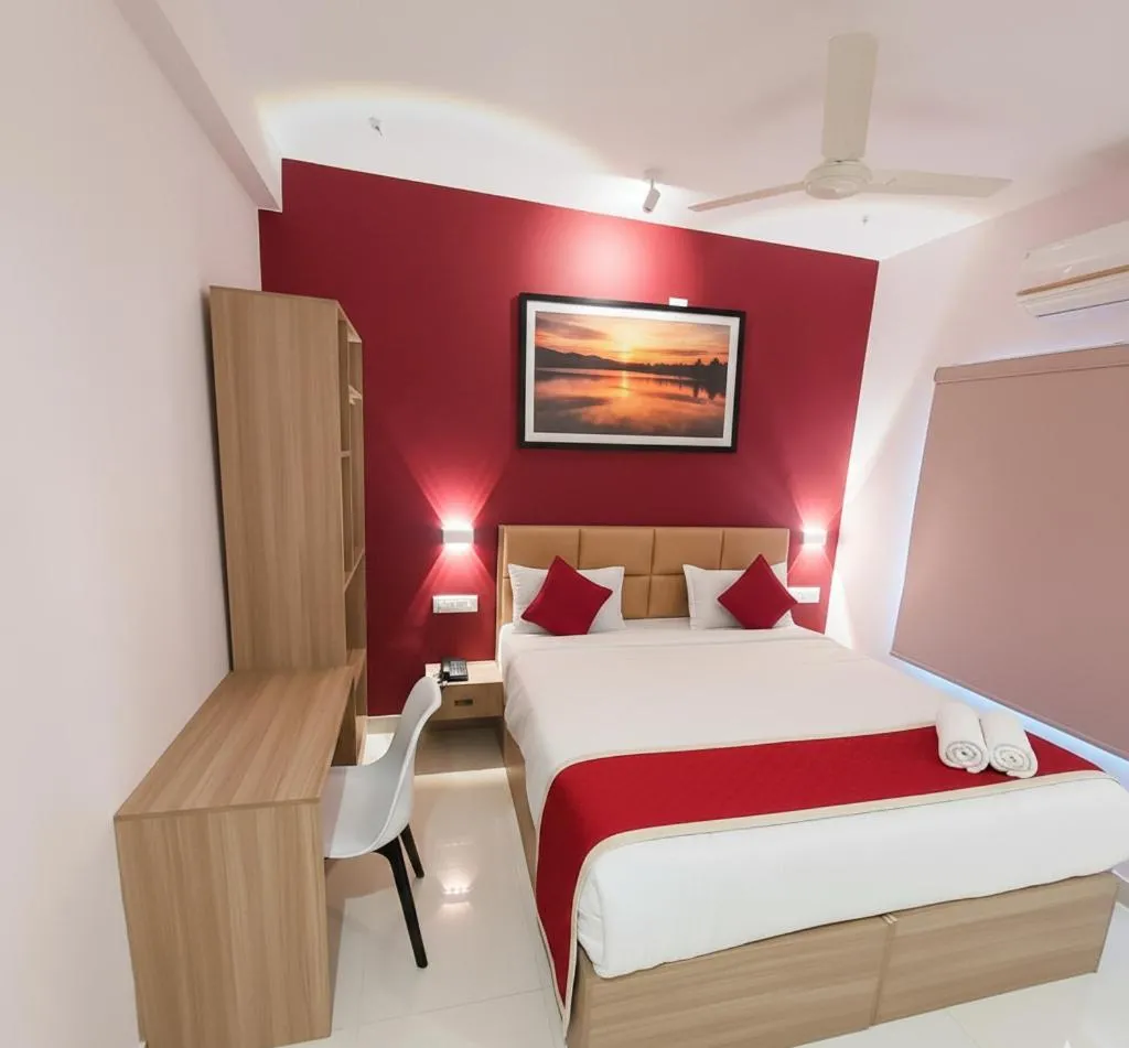 Bedroom, Bed in Elegant Residency