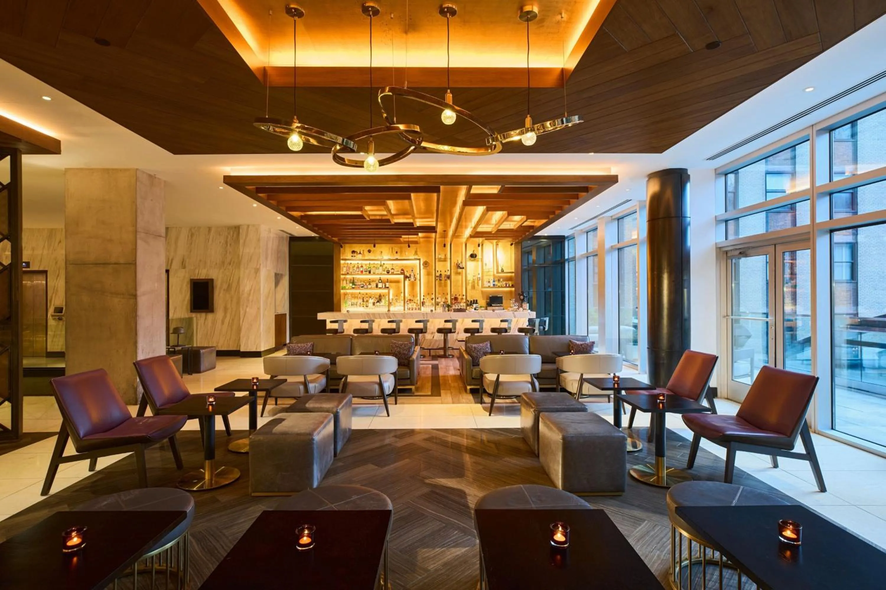 Lounge or bar in Renaissance New York Midtown Hotel