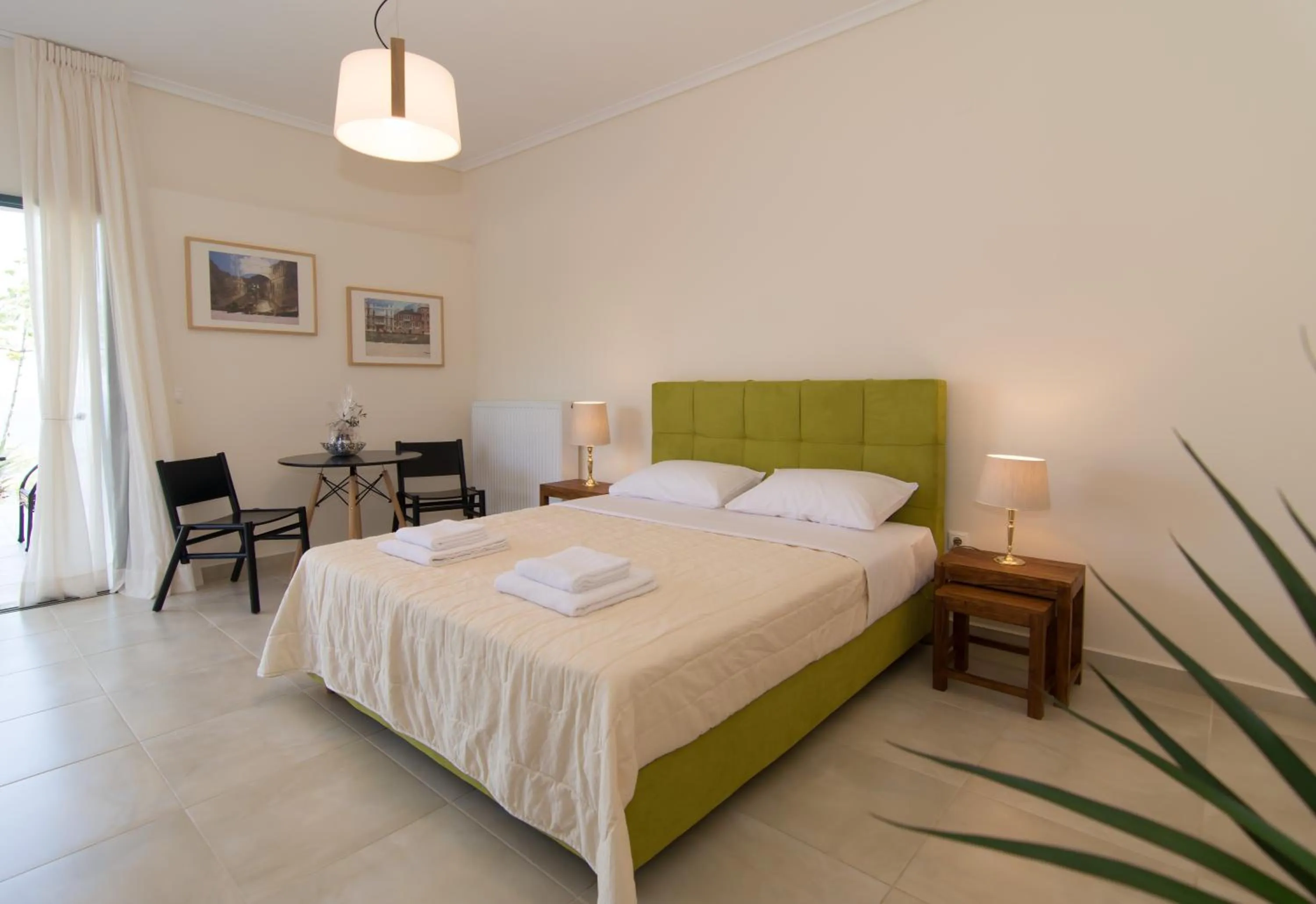 Seating area, Bed in Angelbay Bungalows
