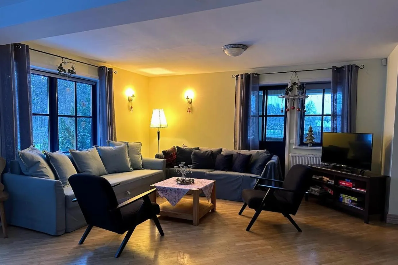 Seating area in North Lake Villa Plateliai