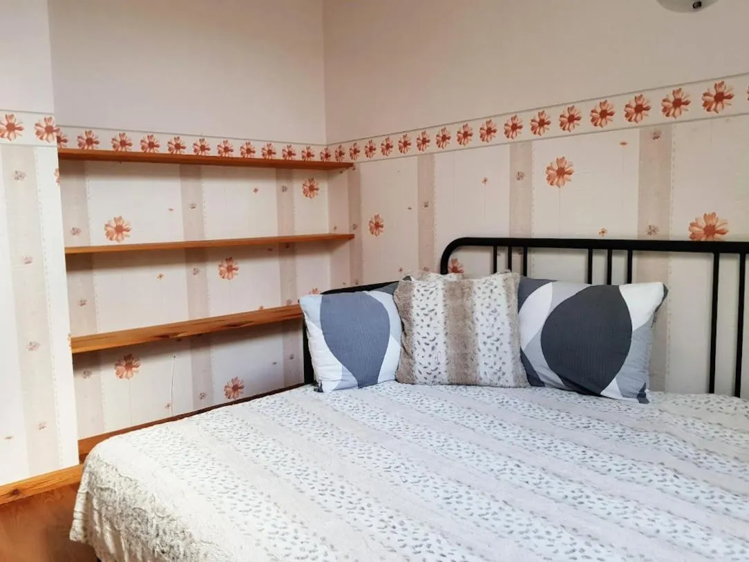 Bed in North Lake Villa Plateliai