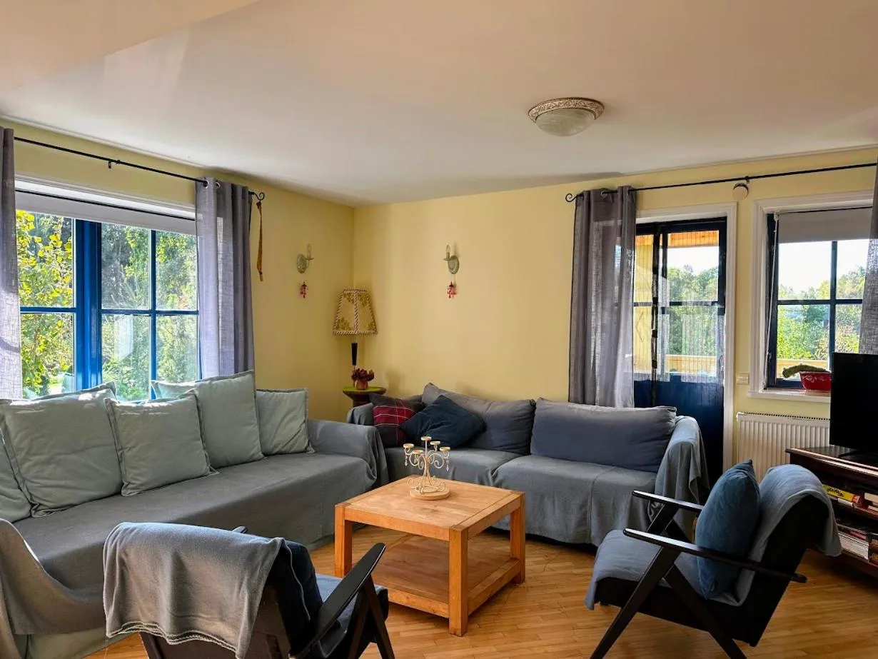 Living room in North Lake Villa Plateliai