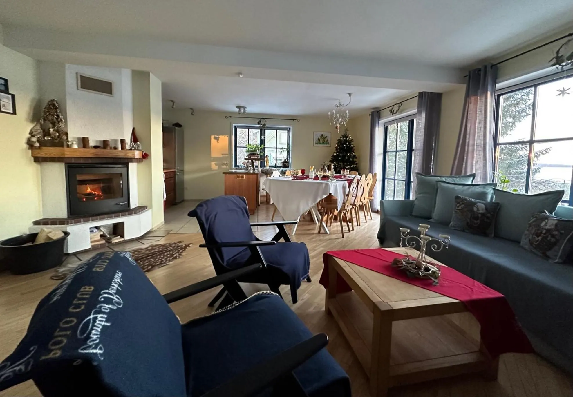 Living room in North Lake Villa Plateliai