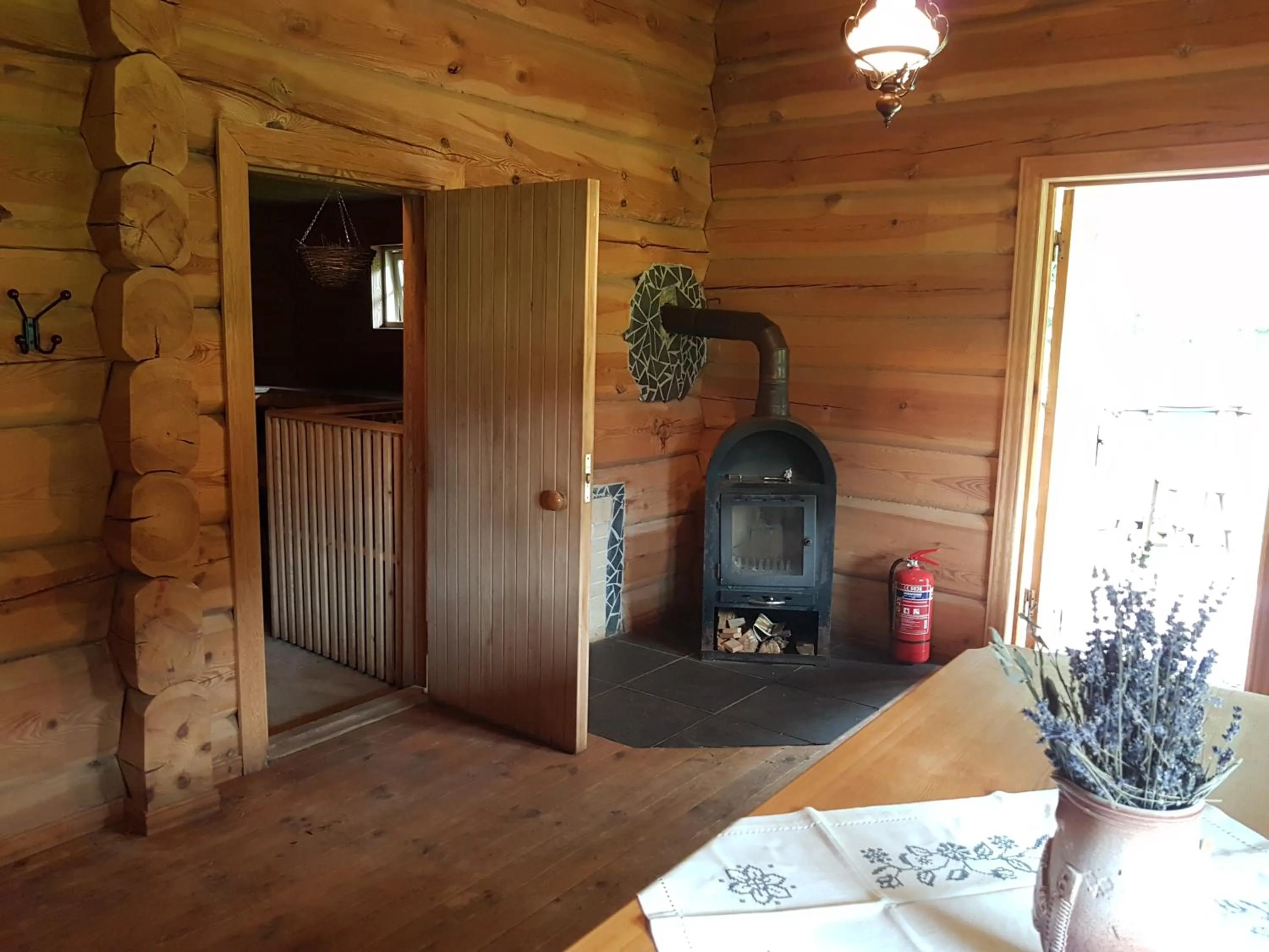 Sauna in North Lake Villa Plateliai