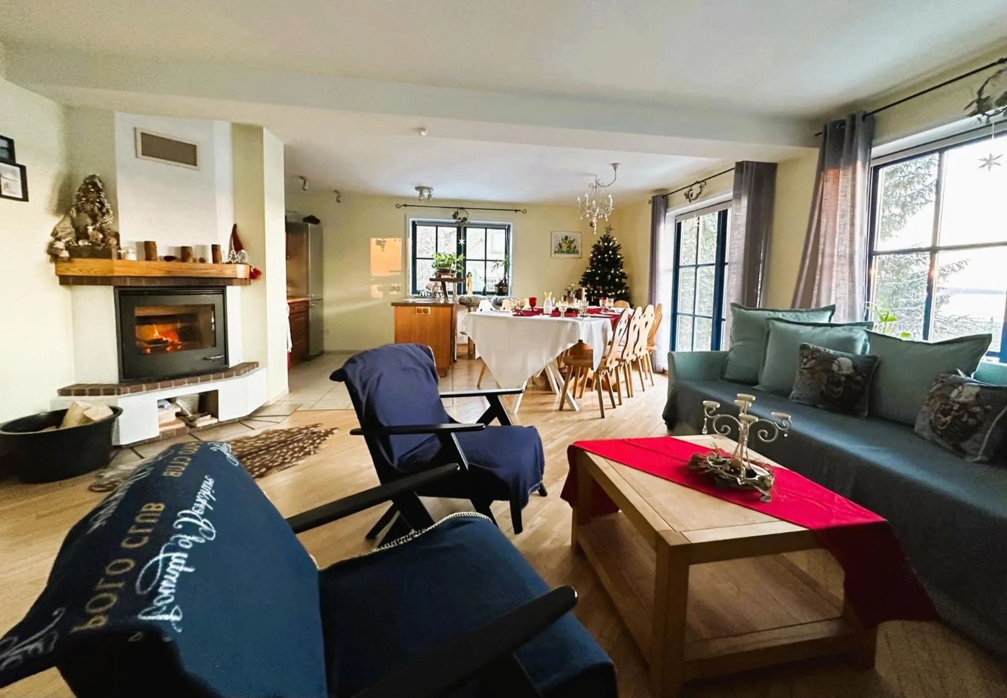 Living room in North Lake Villa Plateliai