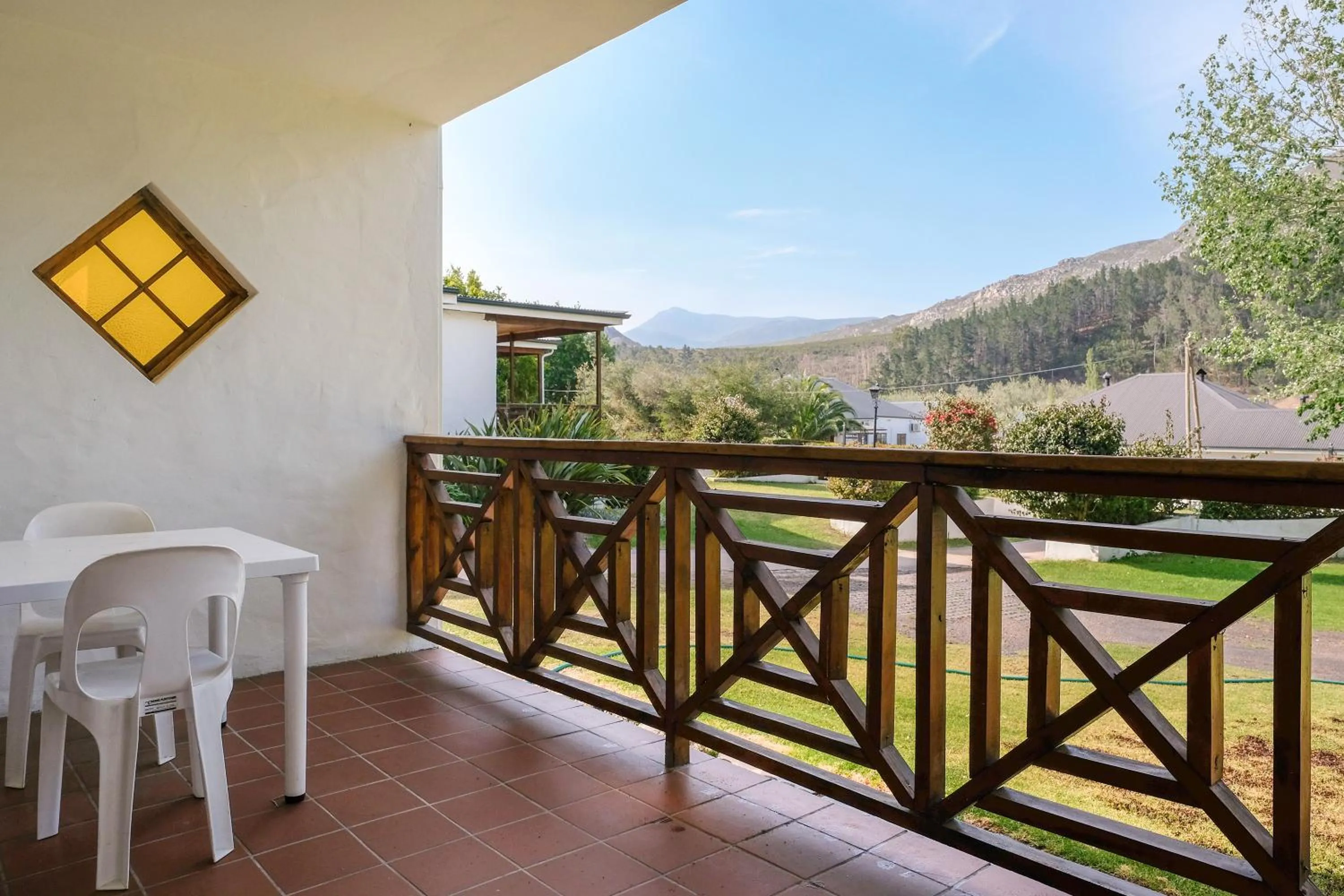 Balcony/Terrace in Houw Hoek Hotel