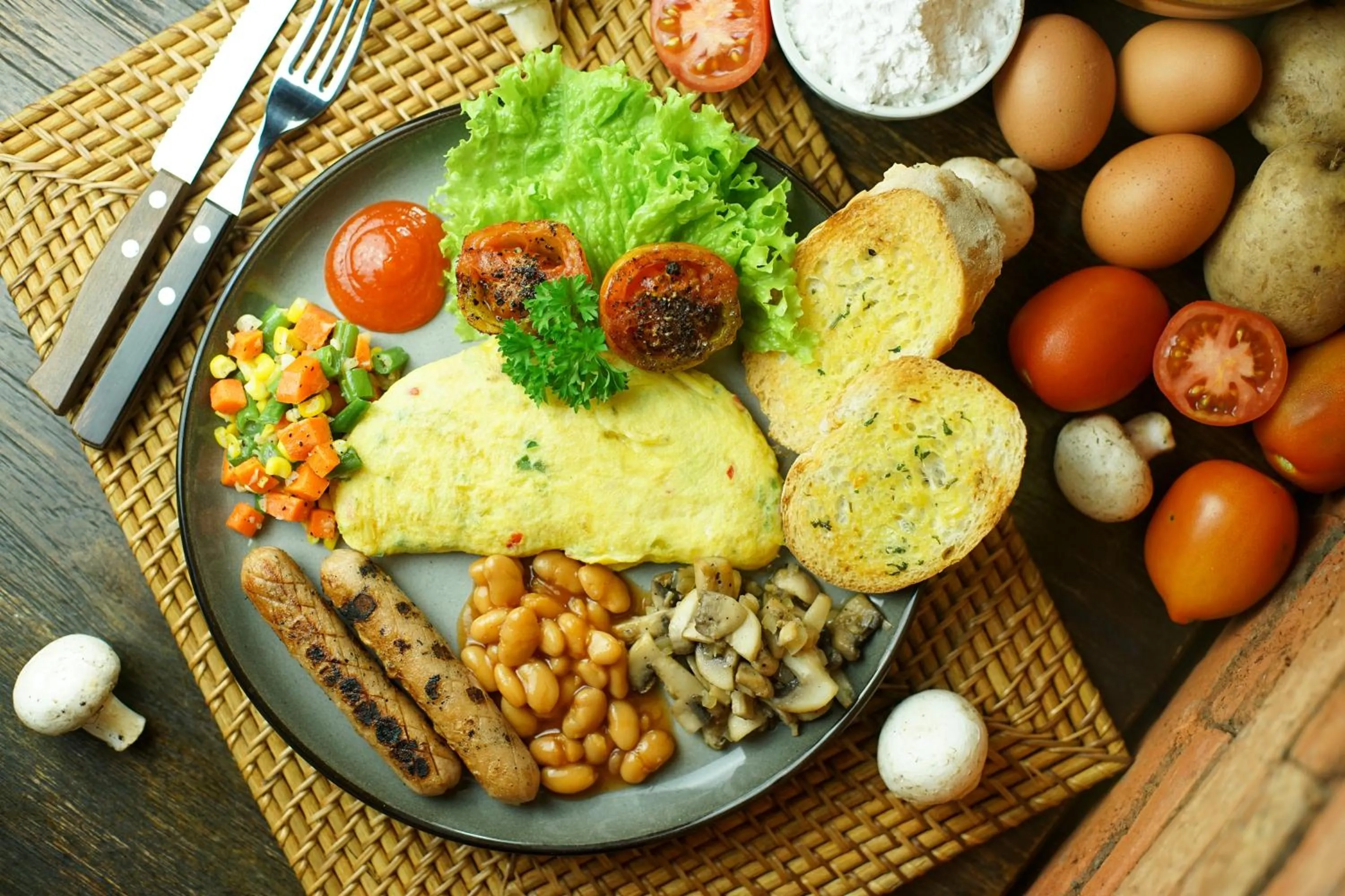 Breakfast in Royal Samaja Villas