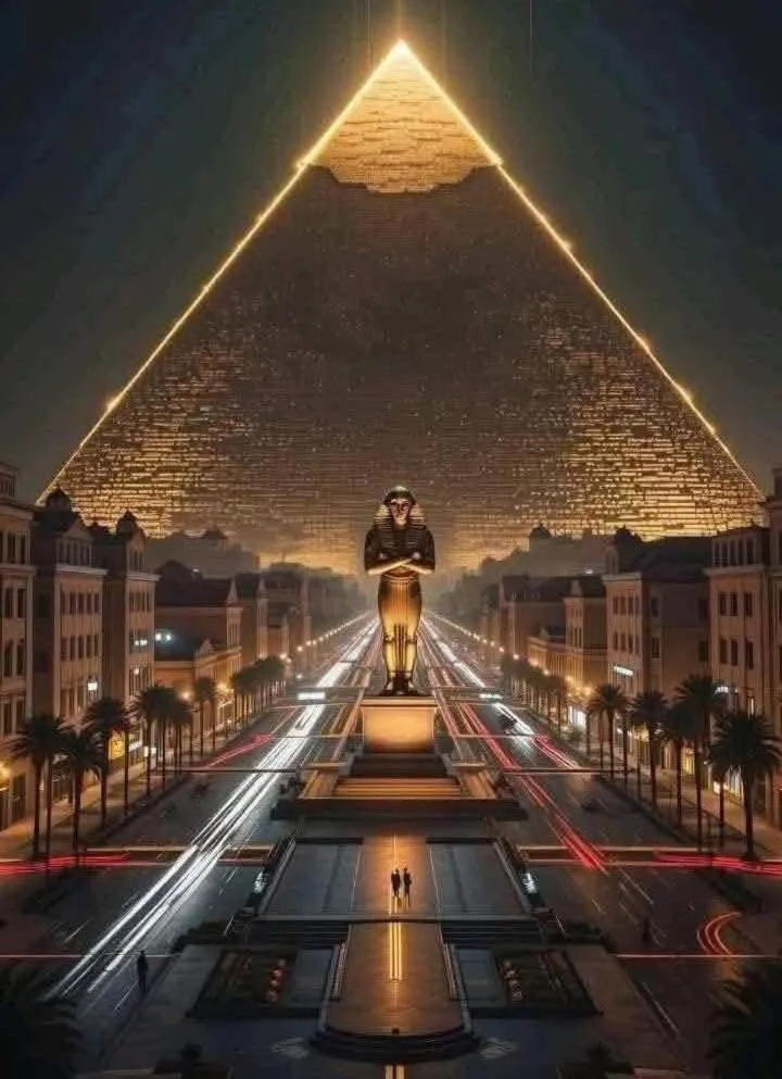 Property building in Falcon pyramids inn