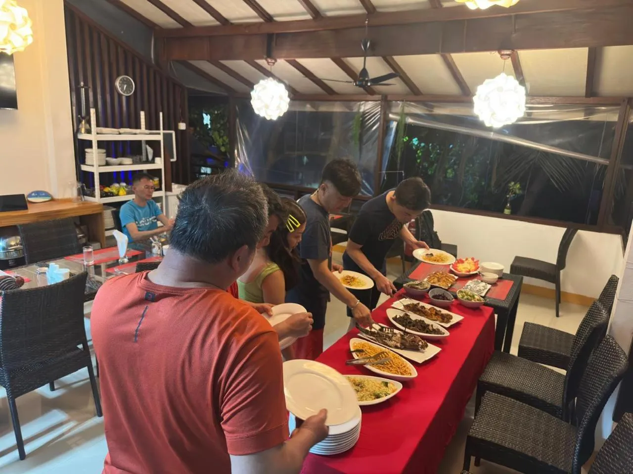 Dinner in Liberty Guesthouse Maldives