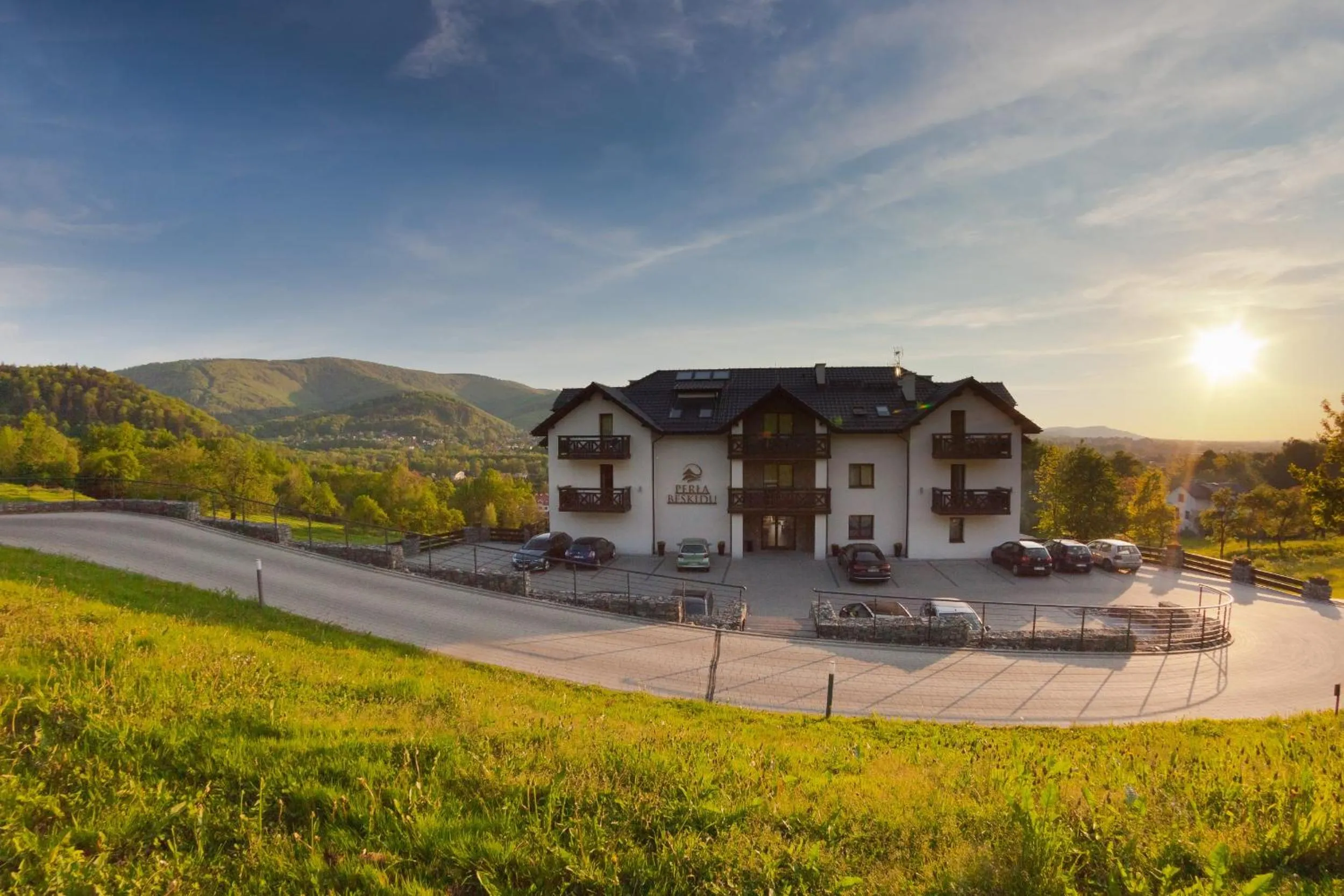 Mountain view in Perła Beskidu