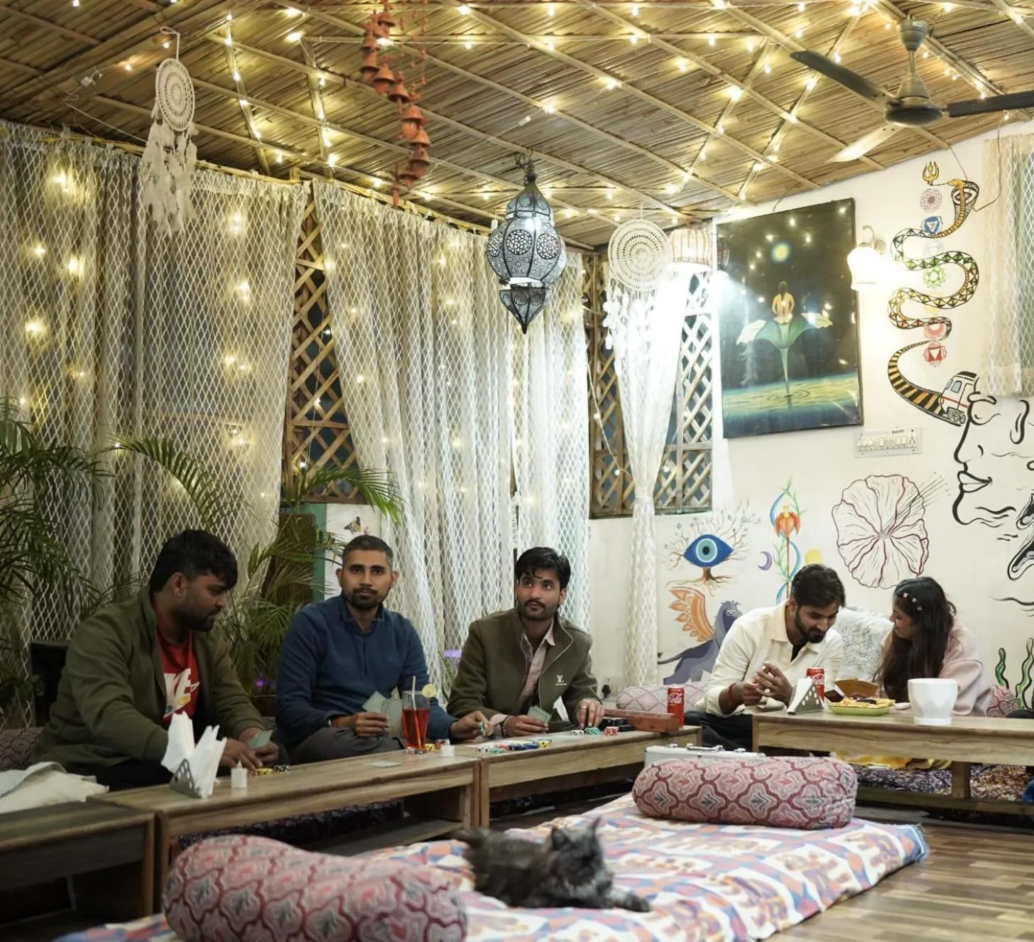 Game Room in The Pink Chapter Hostel, Jaipur