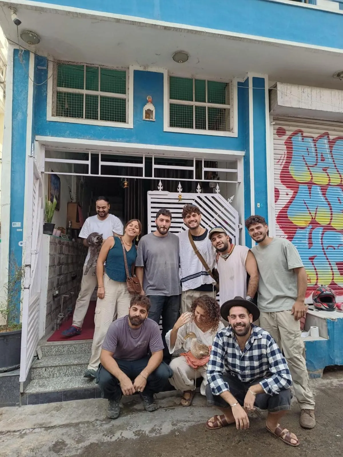 Property building in Flamingos Jaipur Hostel