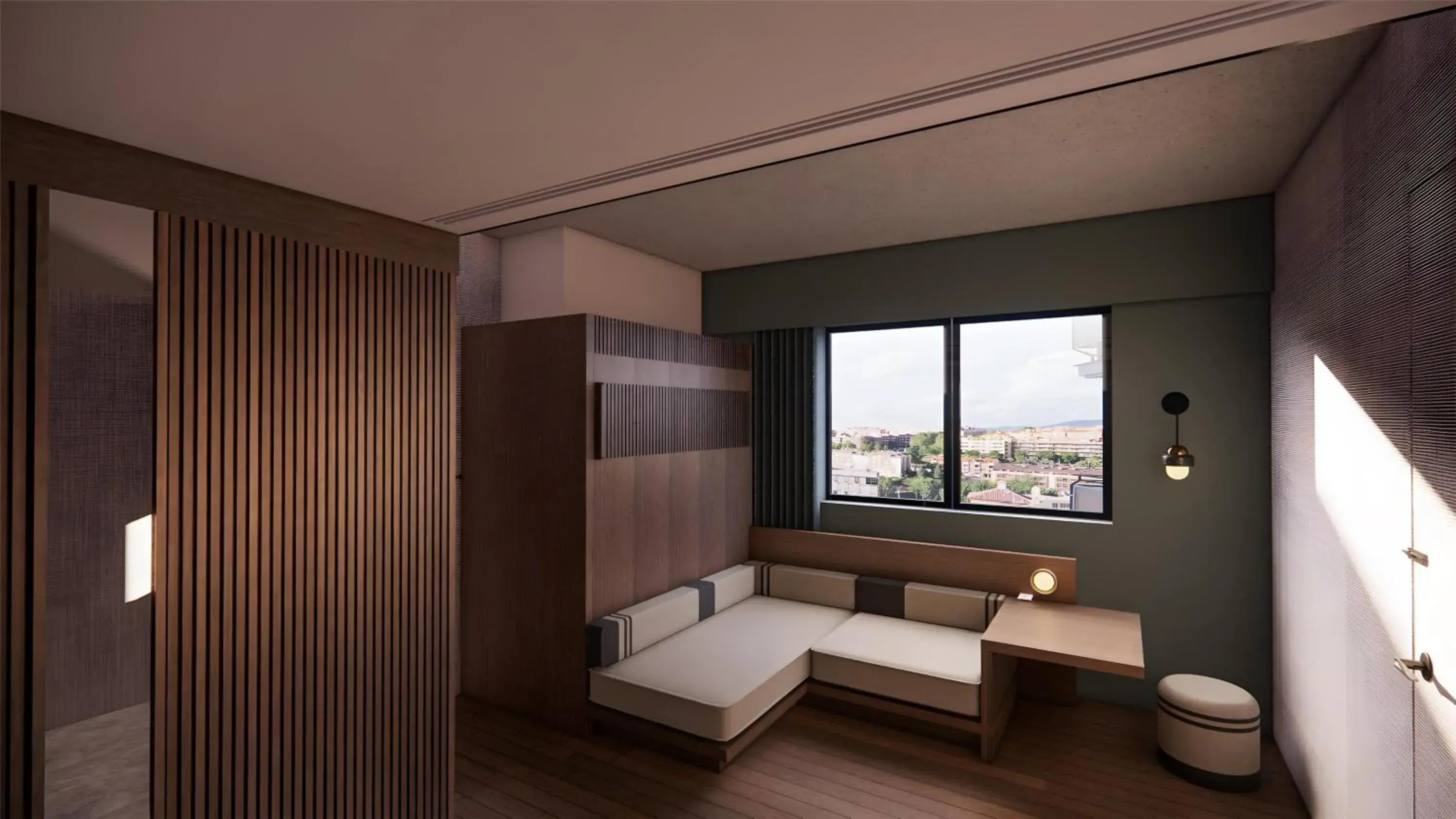 Flex Room with Queen Wall Bed in Motto By Hilton Guadalajara Centro Historico Flex Room with Queen Wall Bed in Motto By Hilton Guadalajara Centro Historico
