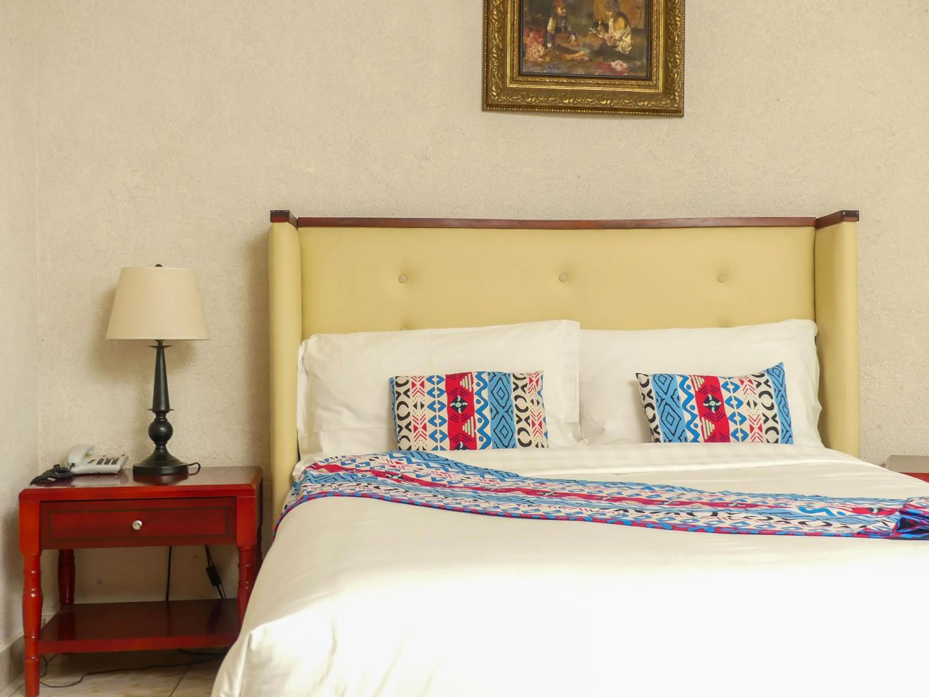 Bed in Hotel Hibiscus Louis