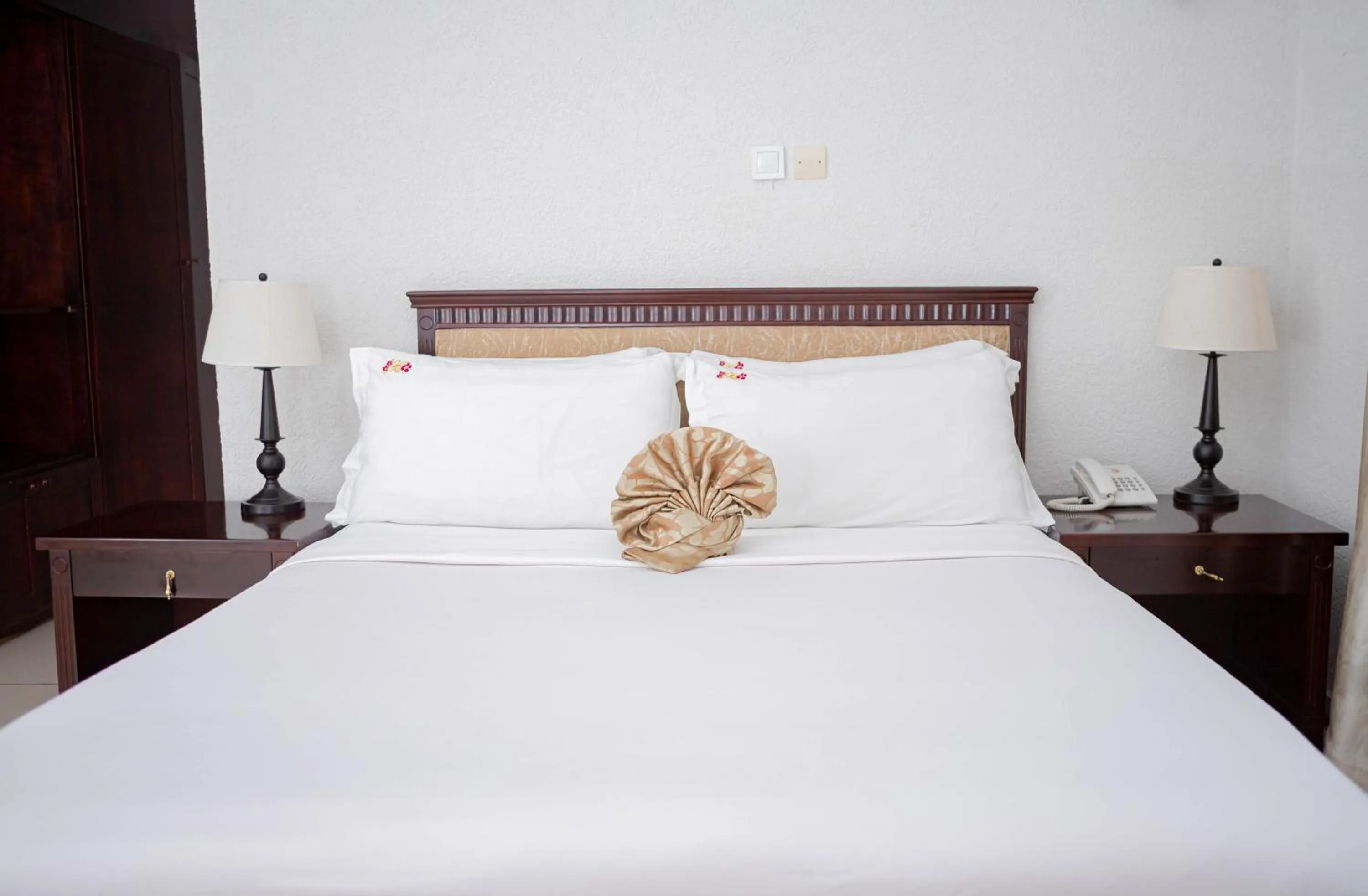 Bed in Hotel Hibiscus Louis