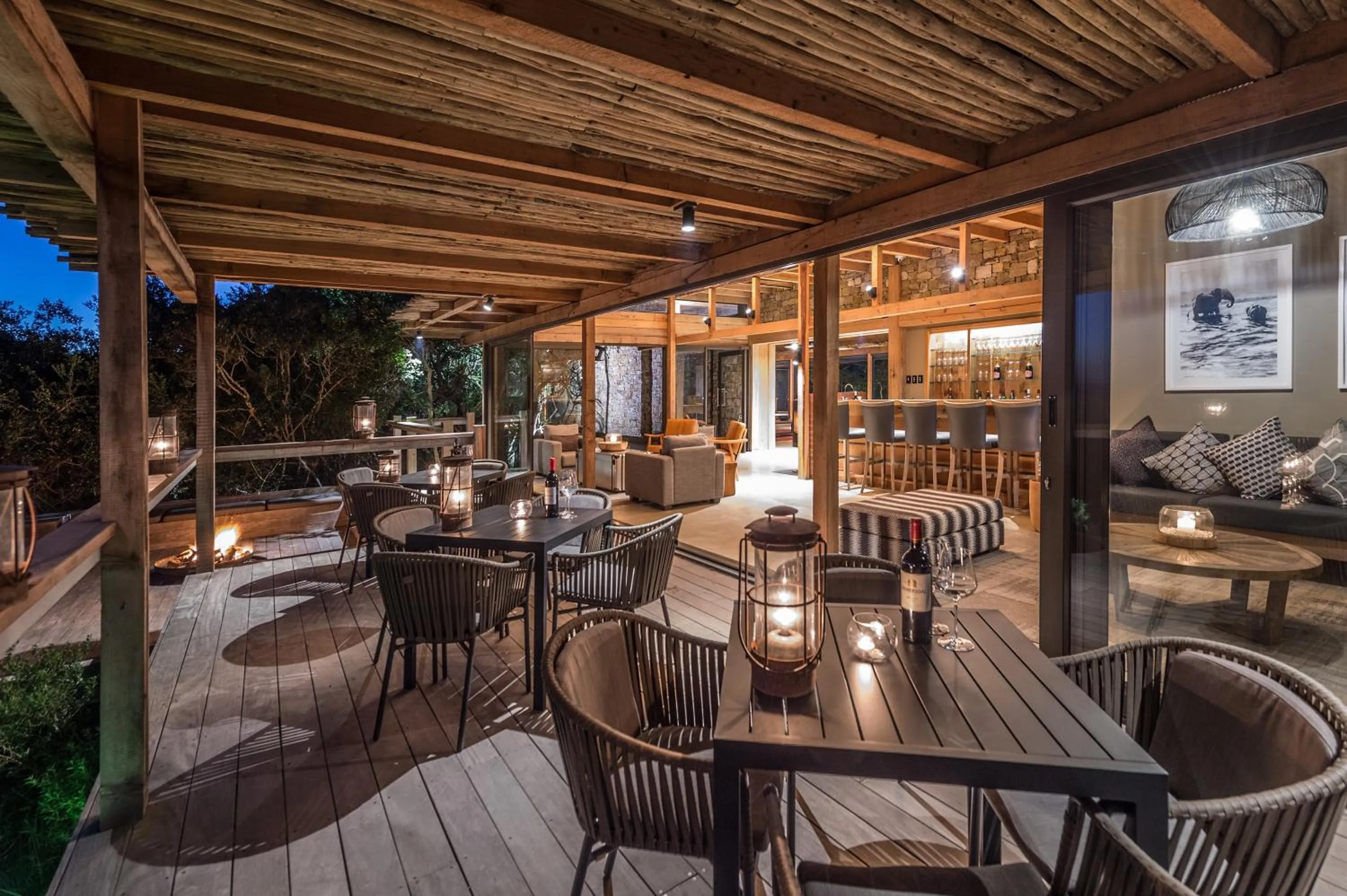 Lounge or bar in Kariega Game Reserve Ukhozi Lodge