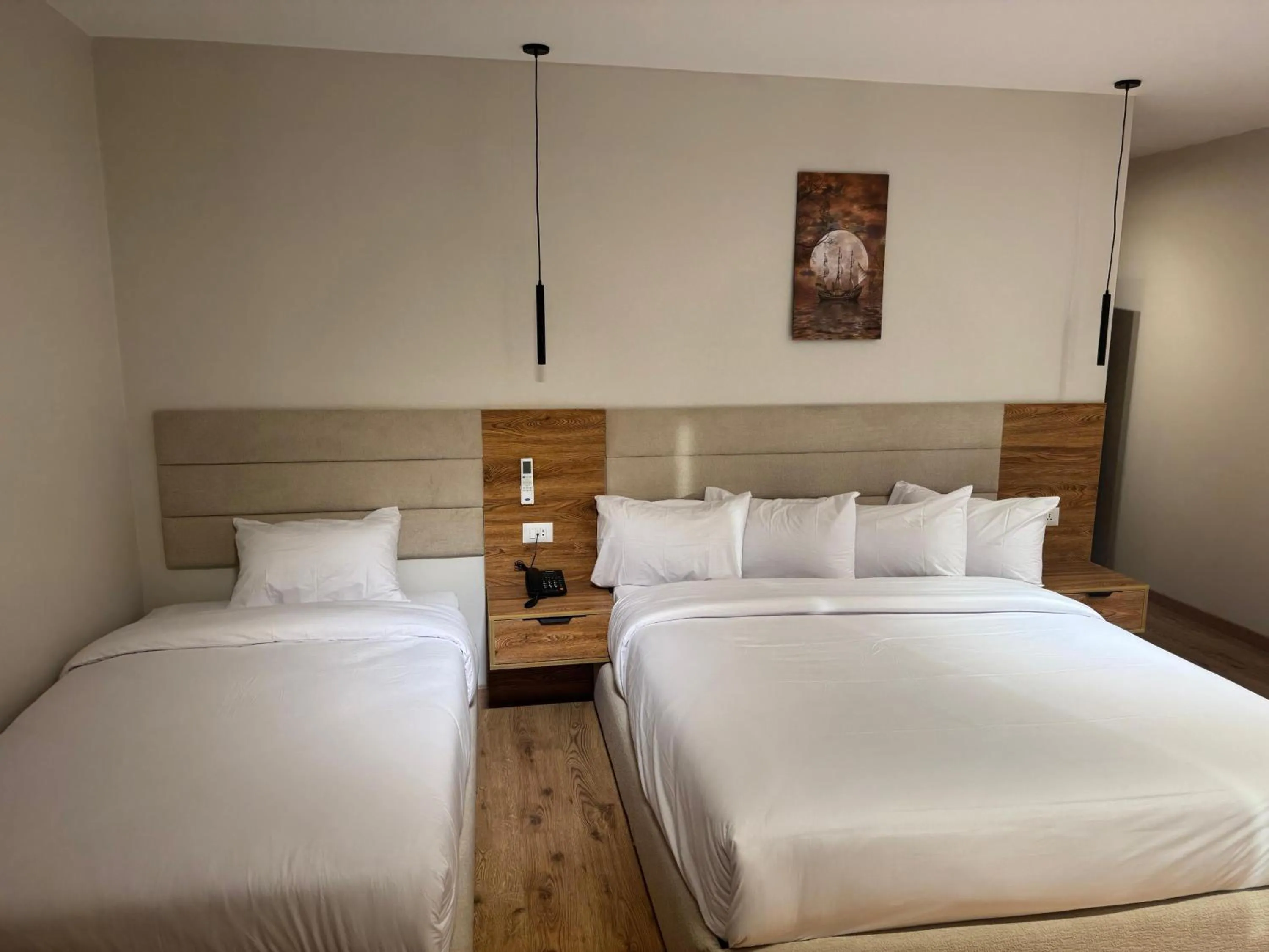 Bed in Palacio Pyramids Hotel