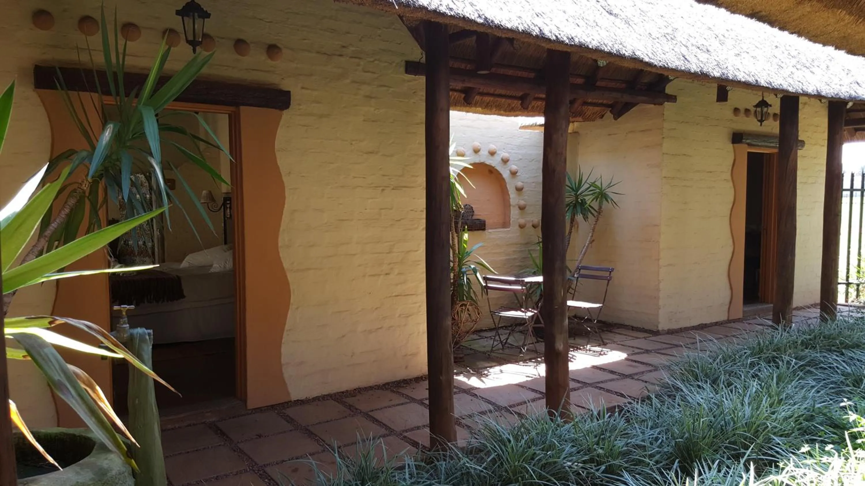 Patio in African Silhouette Guesthouse