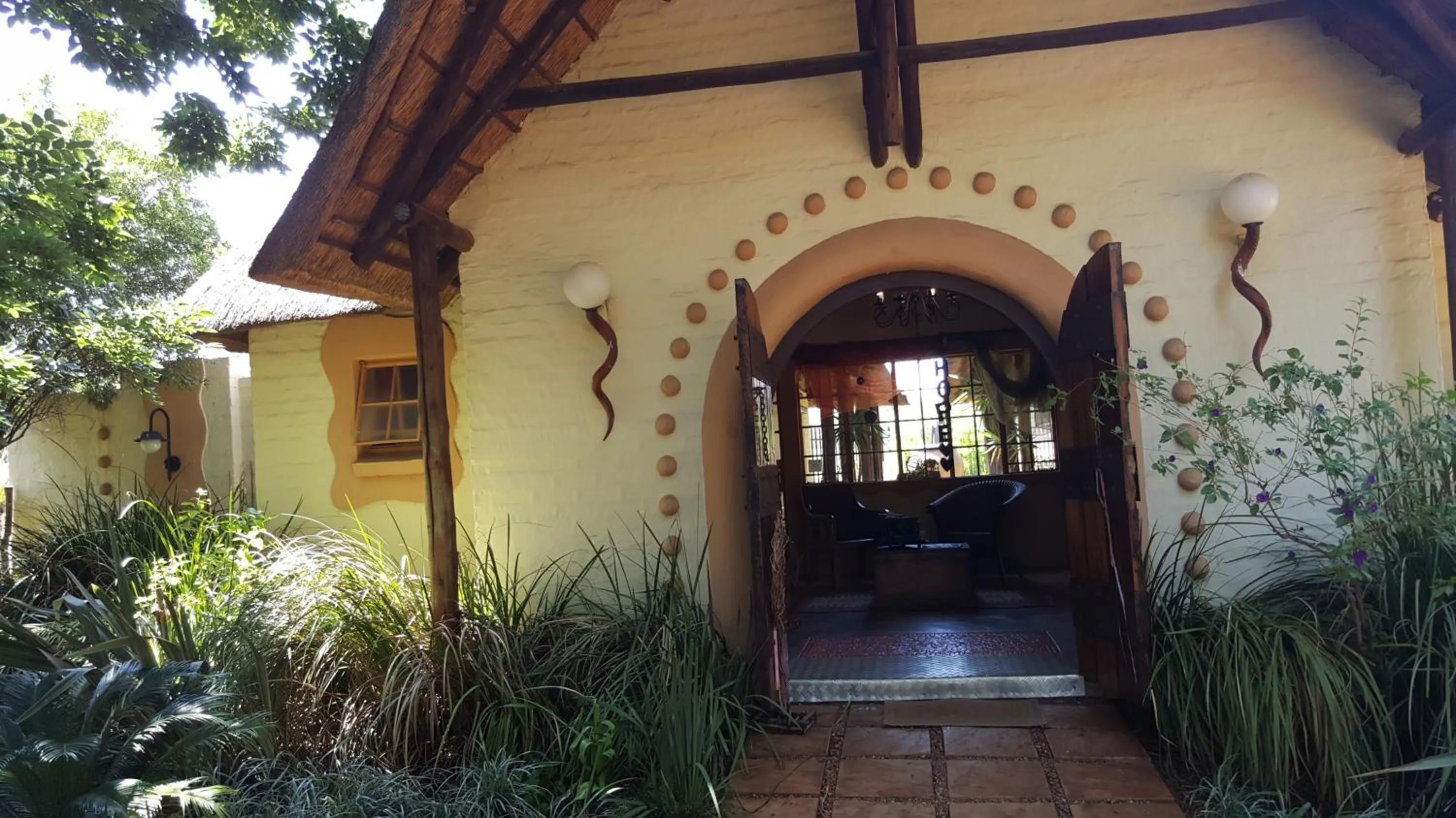 Patio in African Silhouette Guesthouse