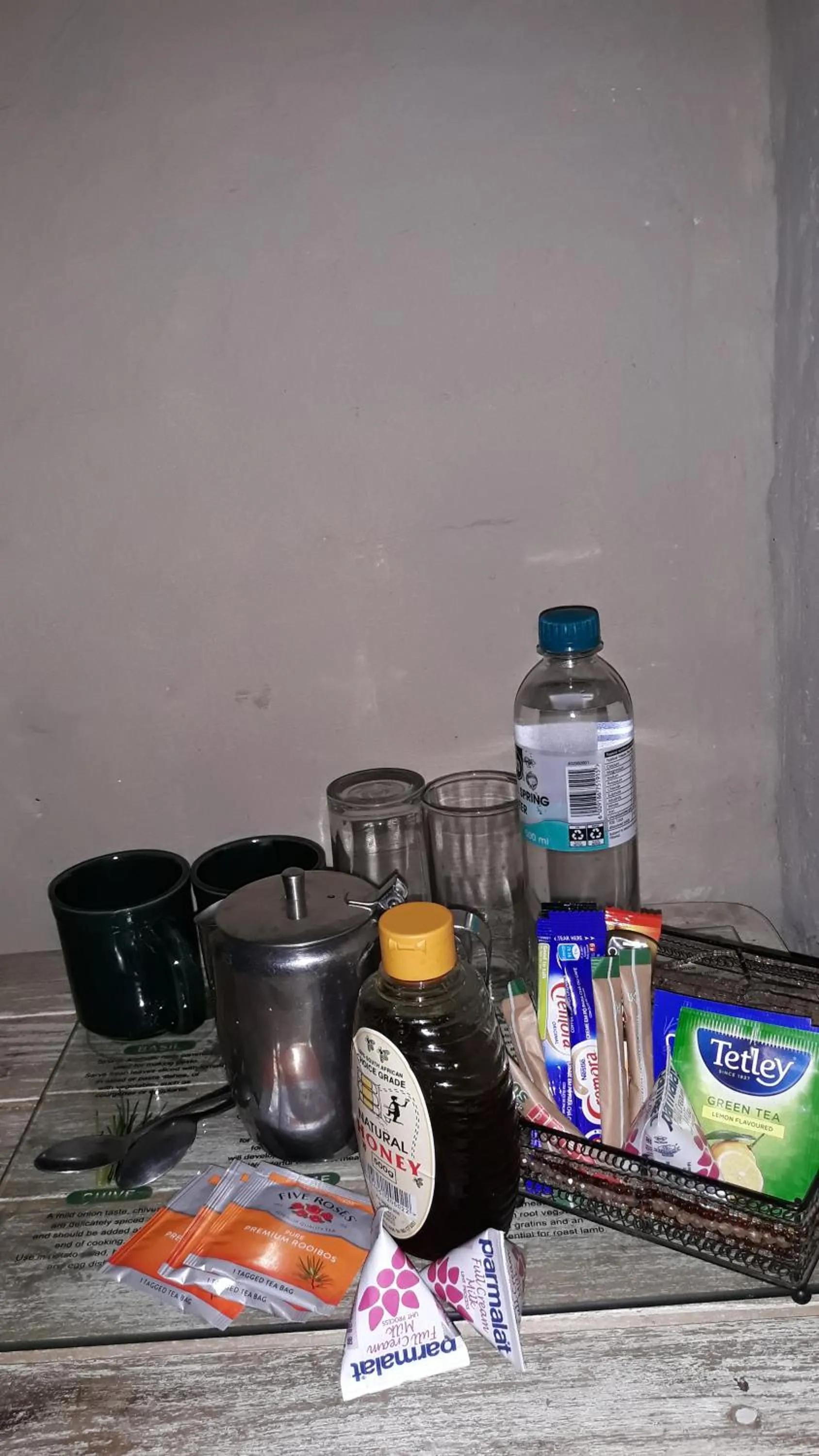 Food and drinks in African Silhouette Guesthouse